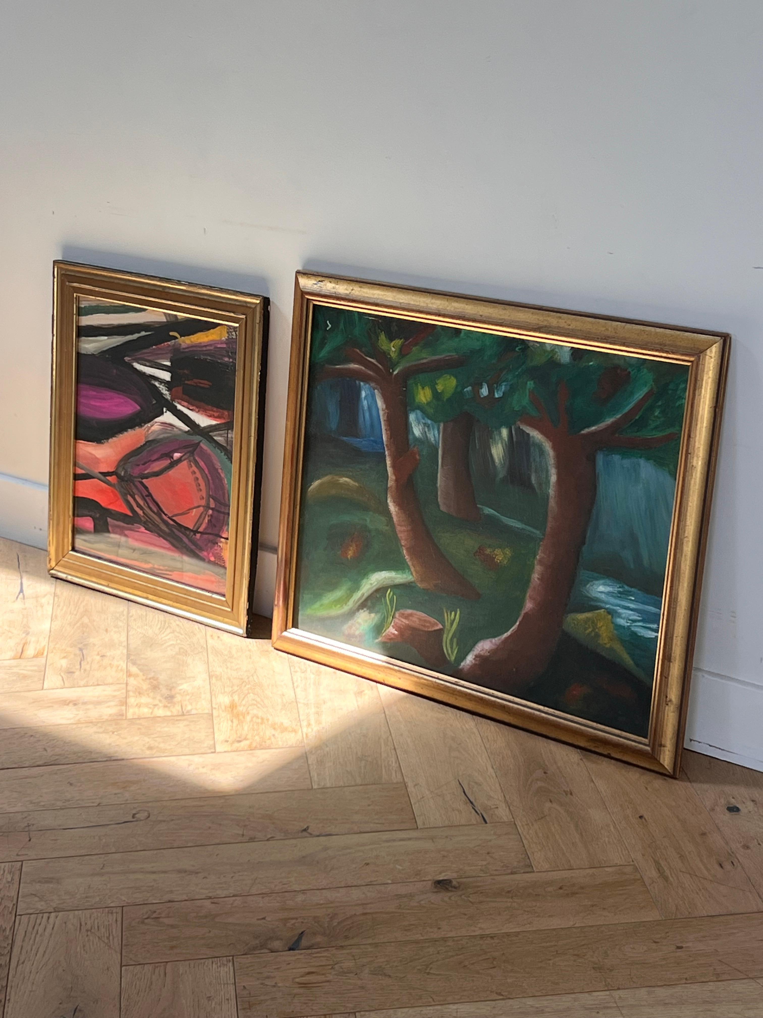 Ein abstraktes expressionistisches Gemälde von Bernard Segal, Mitte des 20. Jahrhunderts im Angebot 7