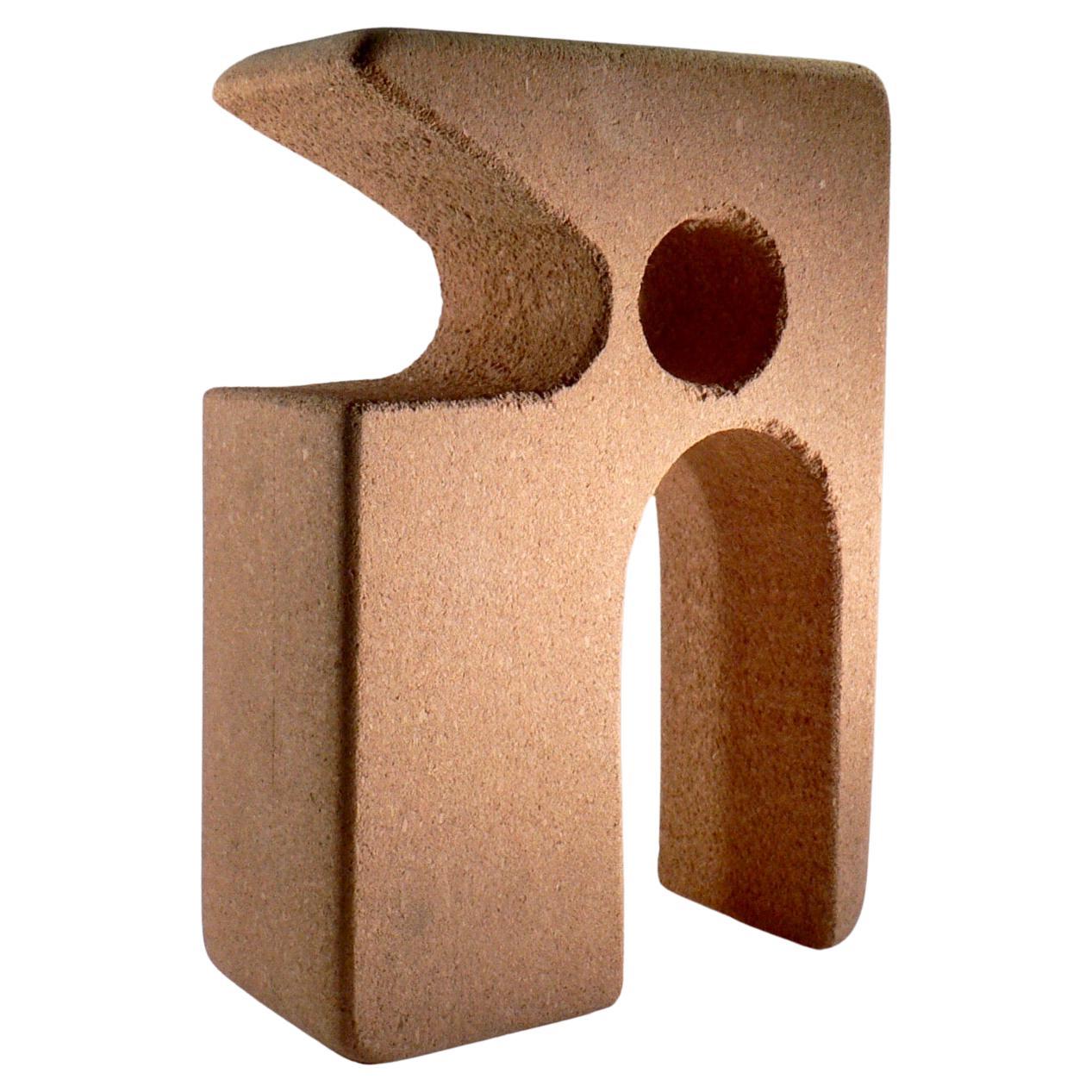 An abstract sculpture carved from cork - France - 2010 For Sale