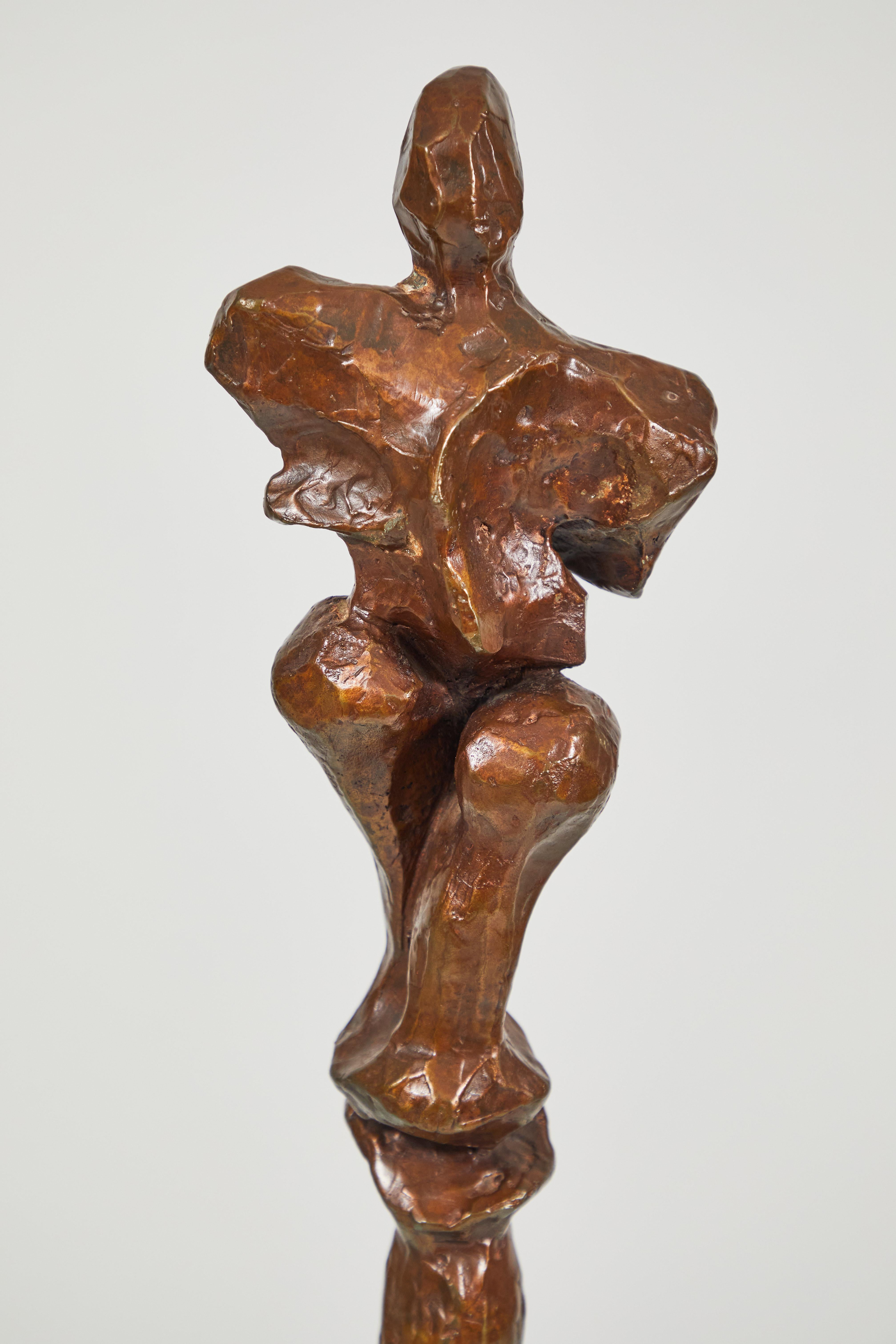 American Abstracted Figure in Bronze by Sanford 'Sandy' Decker For Sale