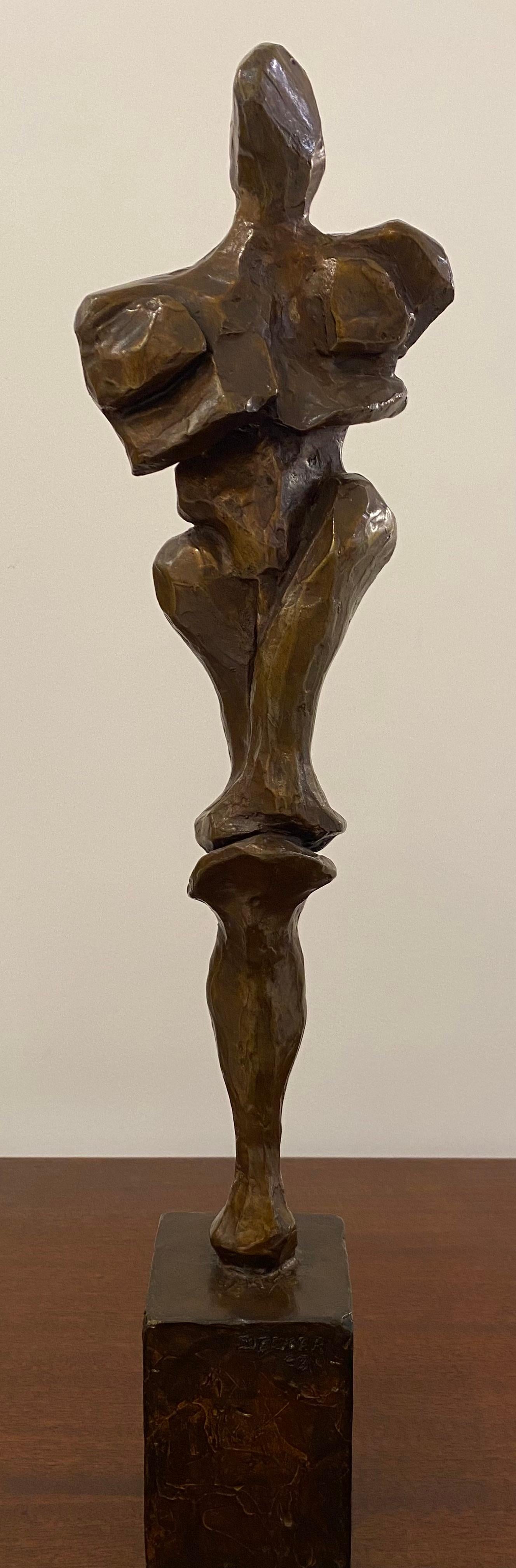 Abstracted Figure in Bronze by Sanford 'Sandy' Decker In Good Condition For Sale In Palm Desert, CA