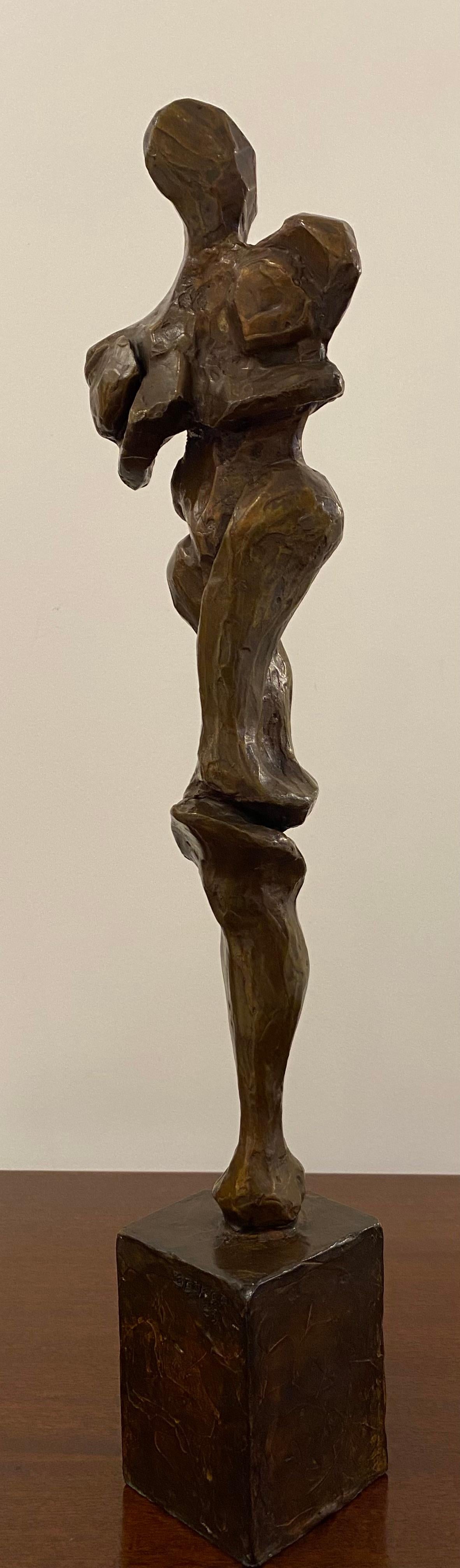 Mid-20th Century Abstracted Figure in Bronze by Sanford 'Sandy' Decker For Sale