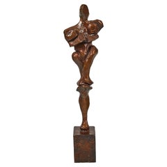 Used Abstracted Figure in Bronze by Sanford 'Sandy' Decker