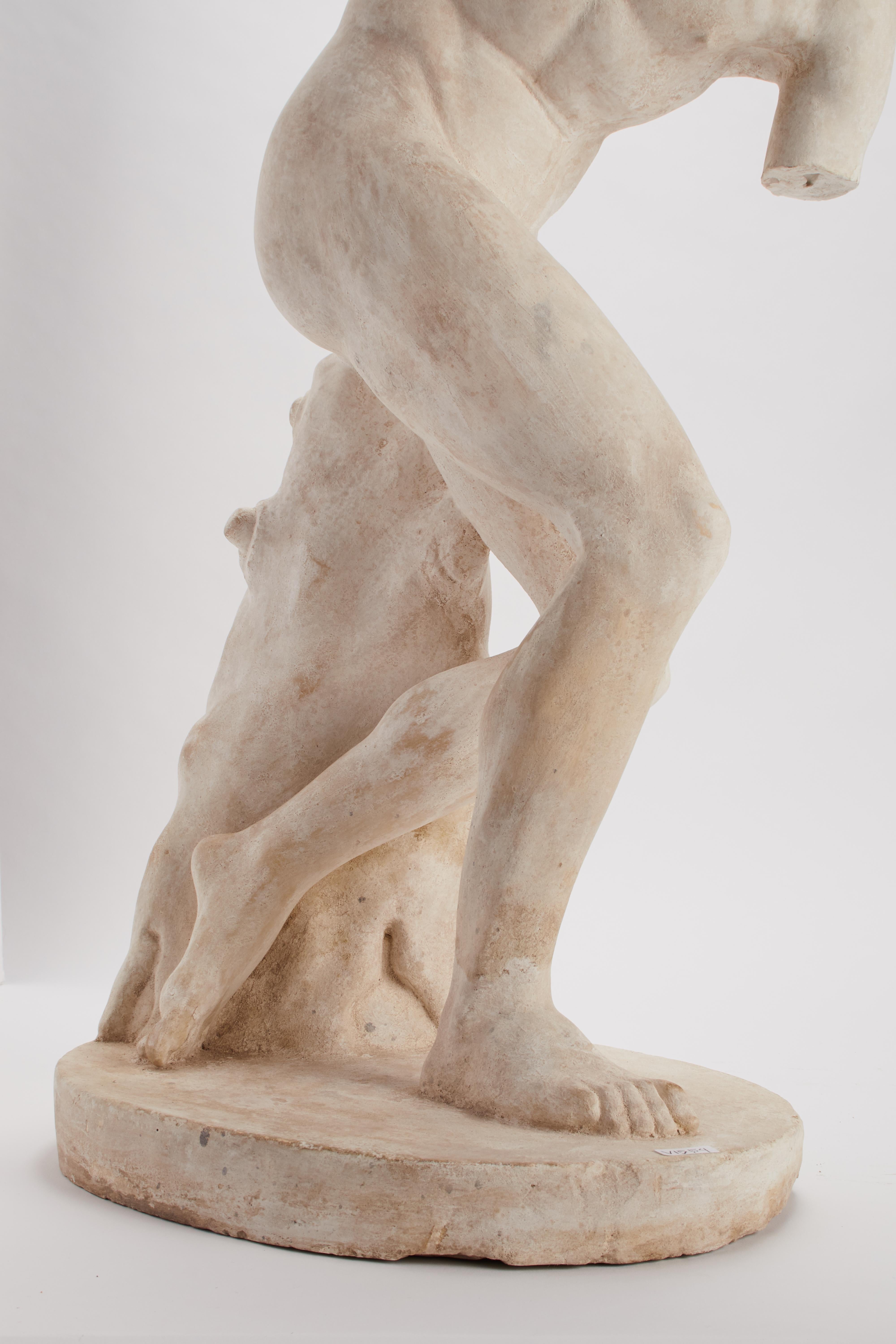 Plaster Academic Cast Depicting a Discus Thrower, Italy, 1890