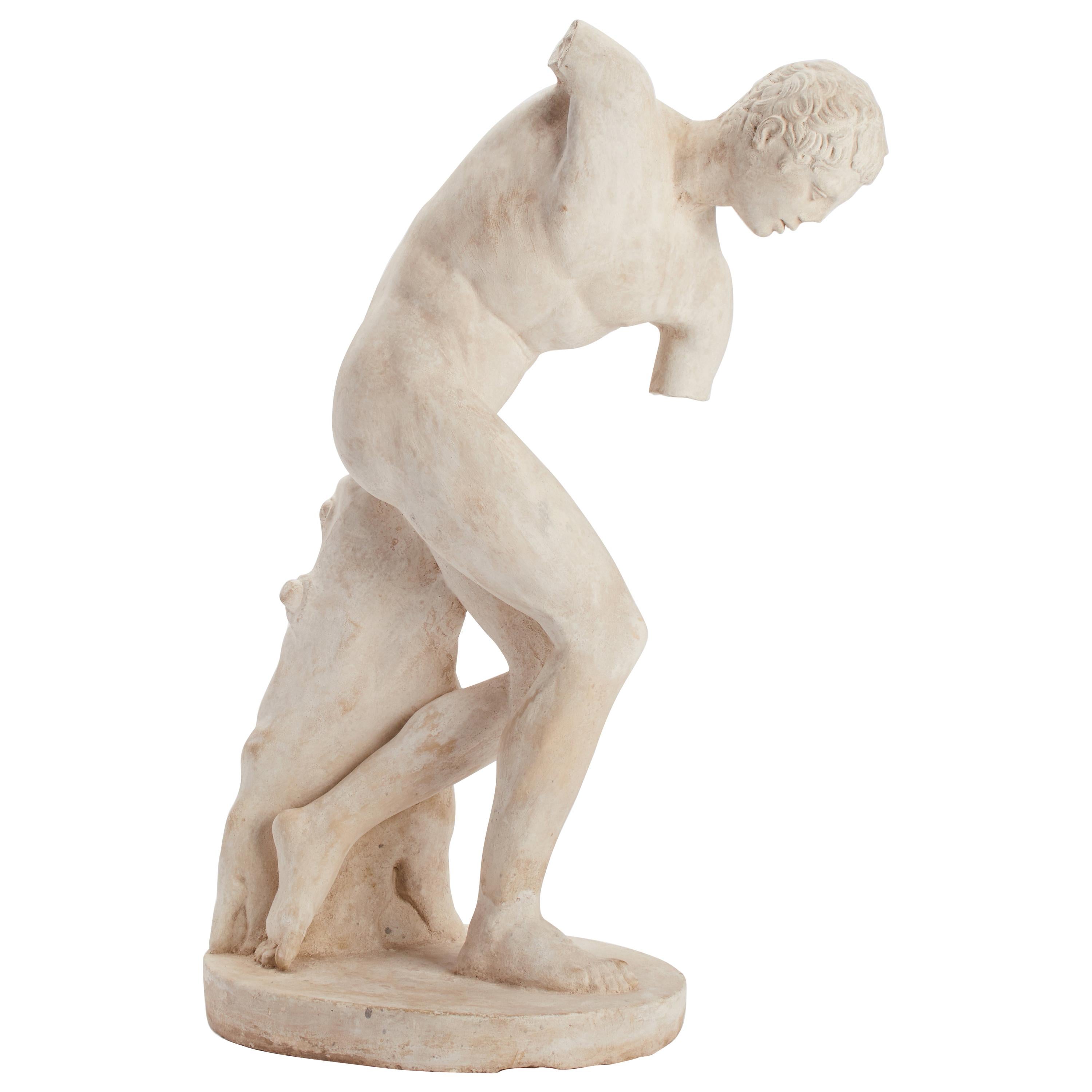 Academic Cast Depicting a Discus Thrower, Italy, 1890
