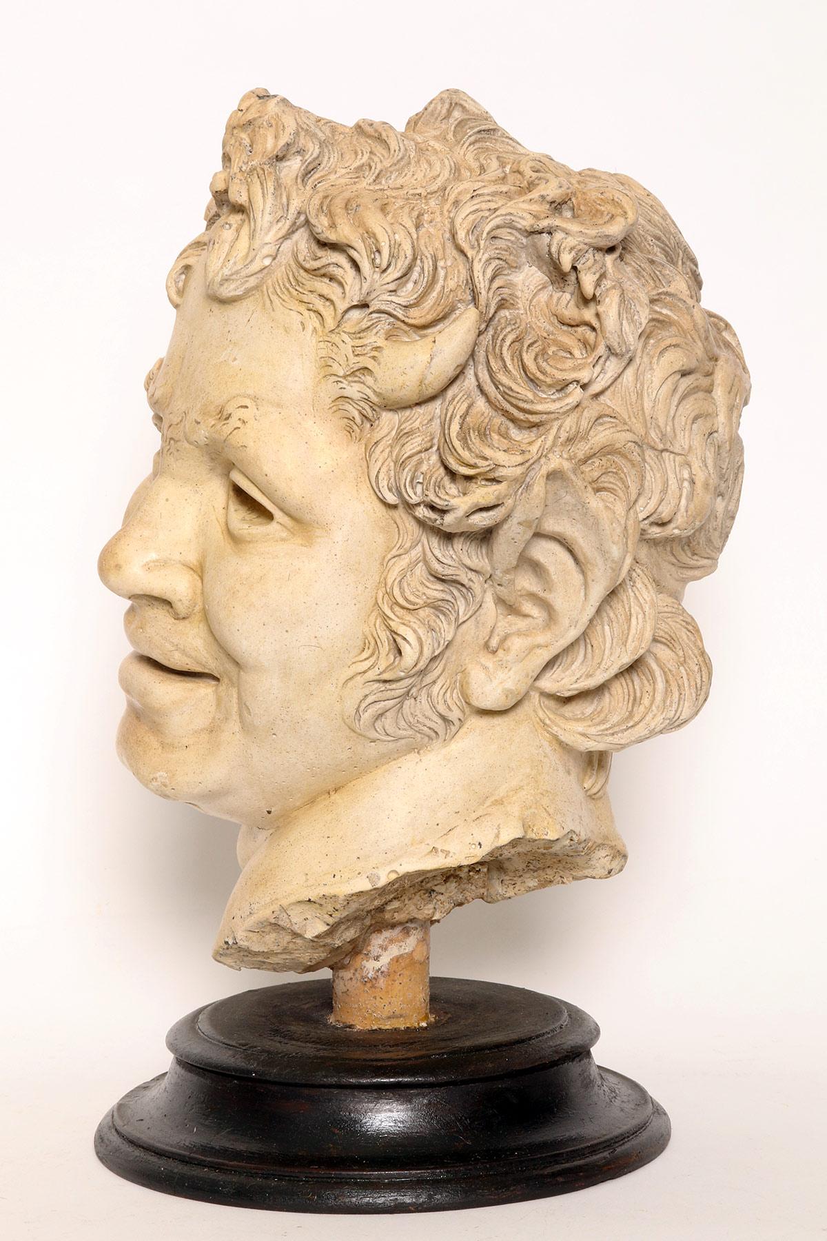 Italian An academic cast depicting Furetti Centaur head, Italy 1890. For Sale