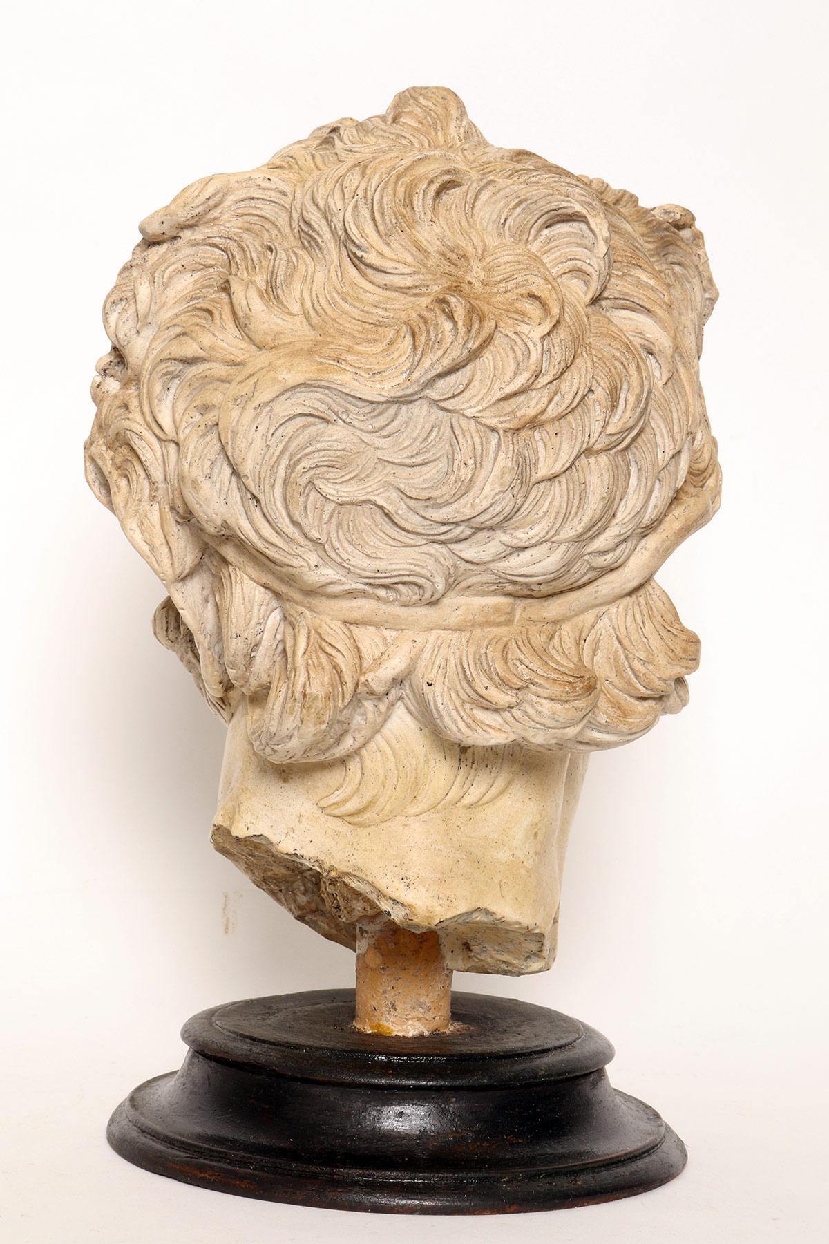 An academic cast depicting Furetti Centaur head, Italy 1890. In Good Condition For Sale In Milan, IT