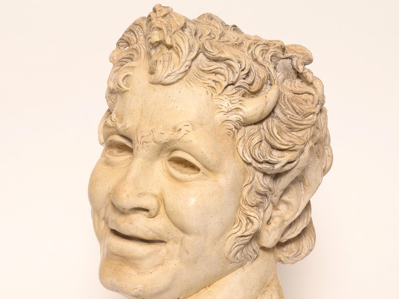 Plaster An academic cast depicting Furetti Centaur head, Italy 1890. For Sale