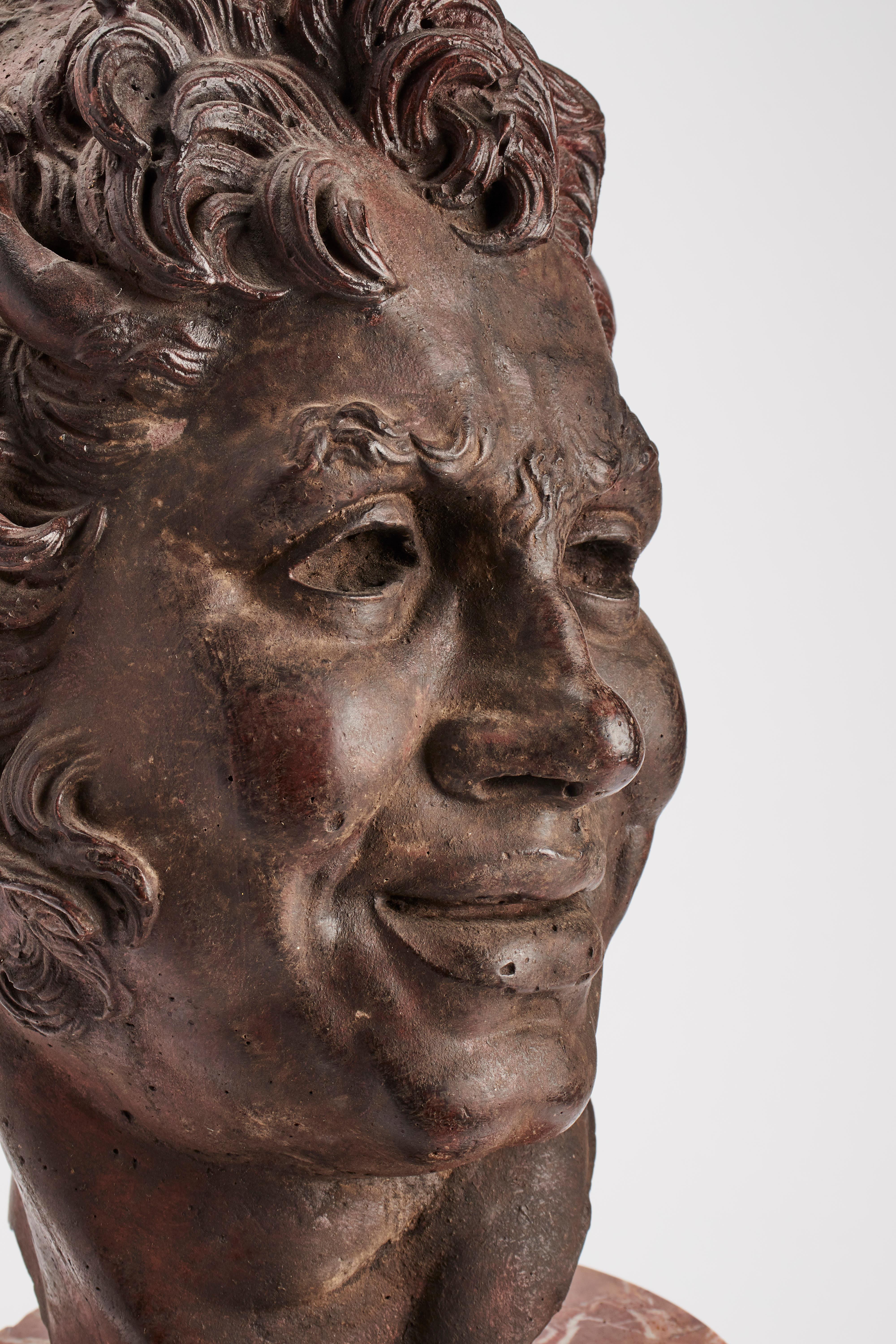 Academic Cast Depicting Furietti Centaur Head, Italy 1890 In Good Condition In Milan, IT