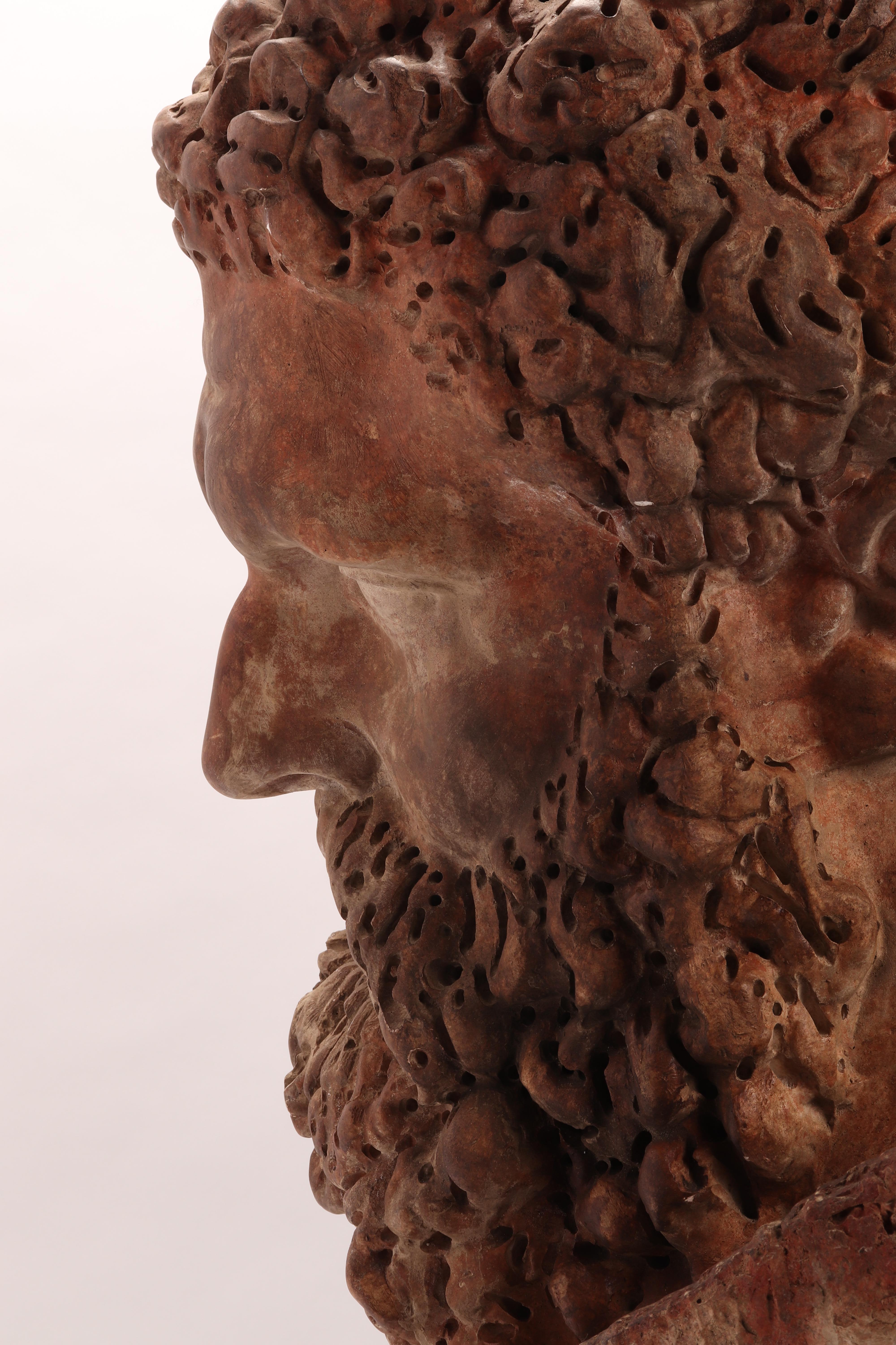 Academic Cast Depicting Hercules Head, Italy, 1880 2