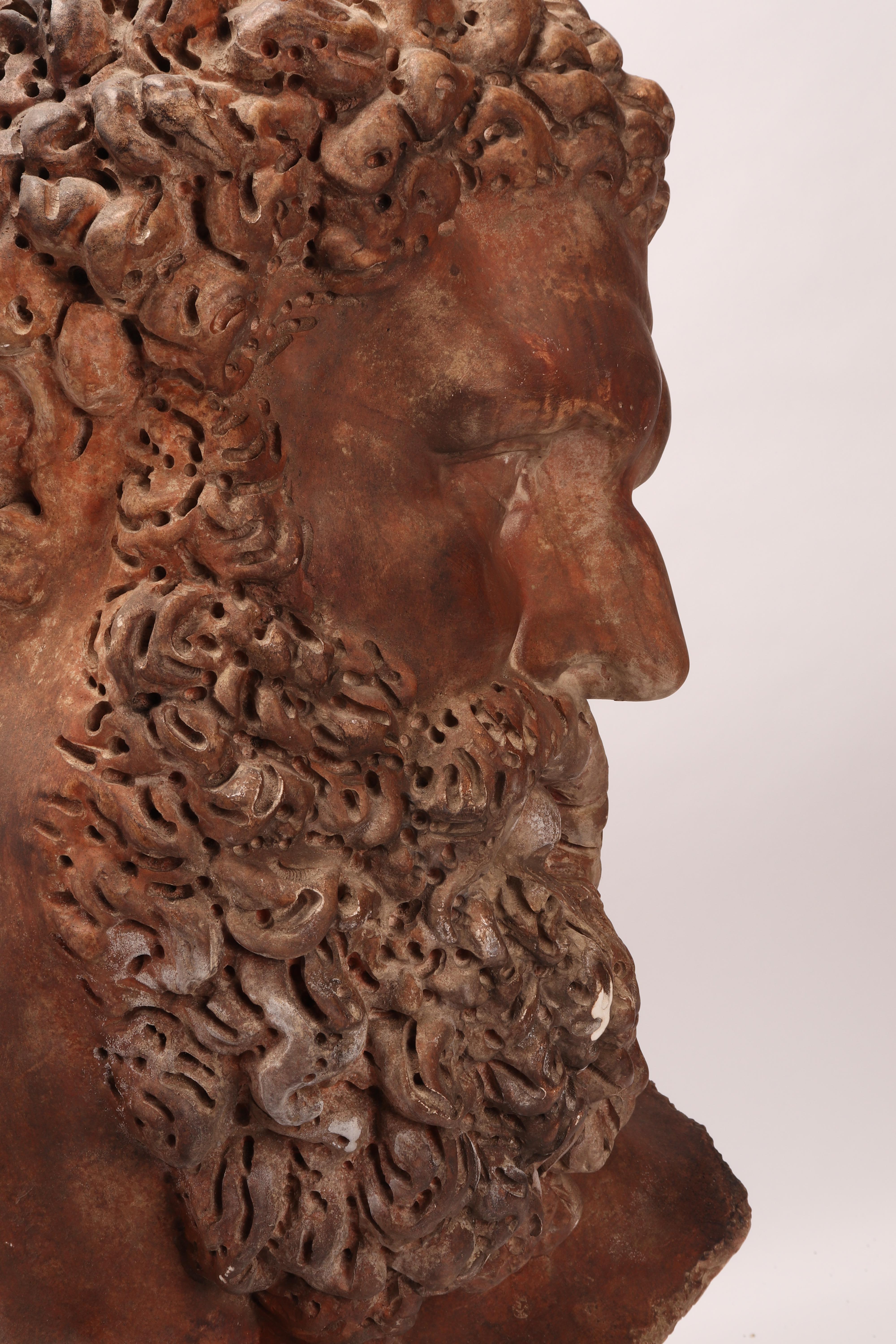 Italian Academic Cast Depicting Hercules Head, Italy, 1880