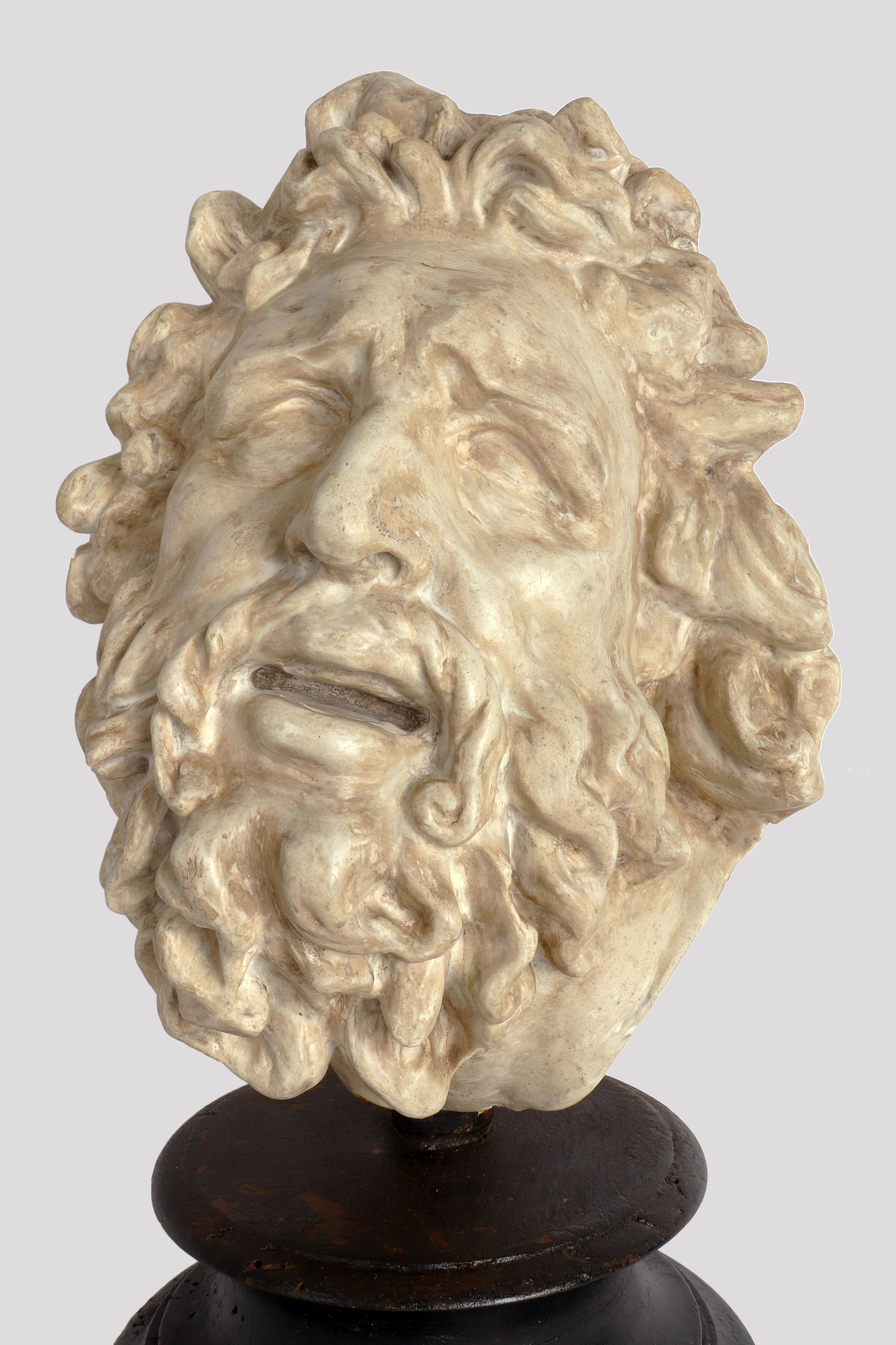19th Century Academic Cast Depicting Laoconte Head, Italy, 1880 For Sale