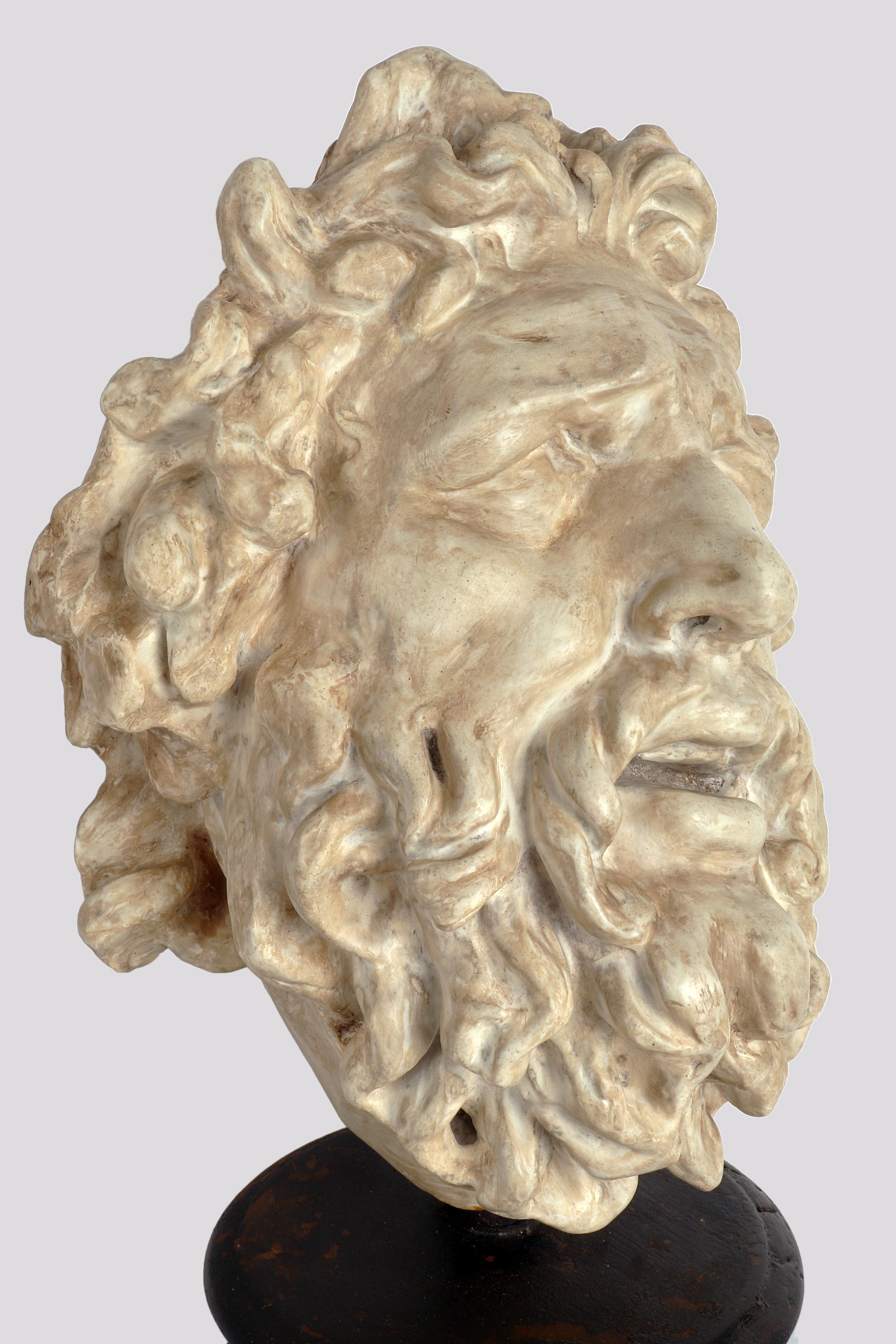 Academic Cast Depicting Laoconte Head, Italy, 1880 For Sale 1