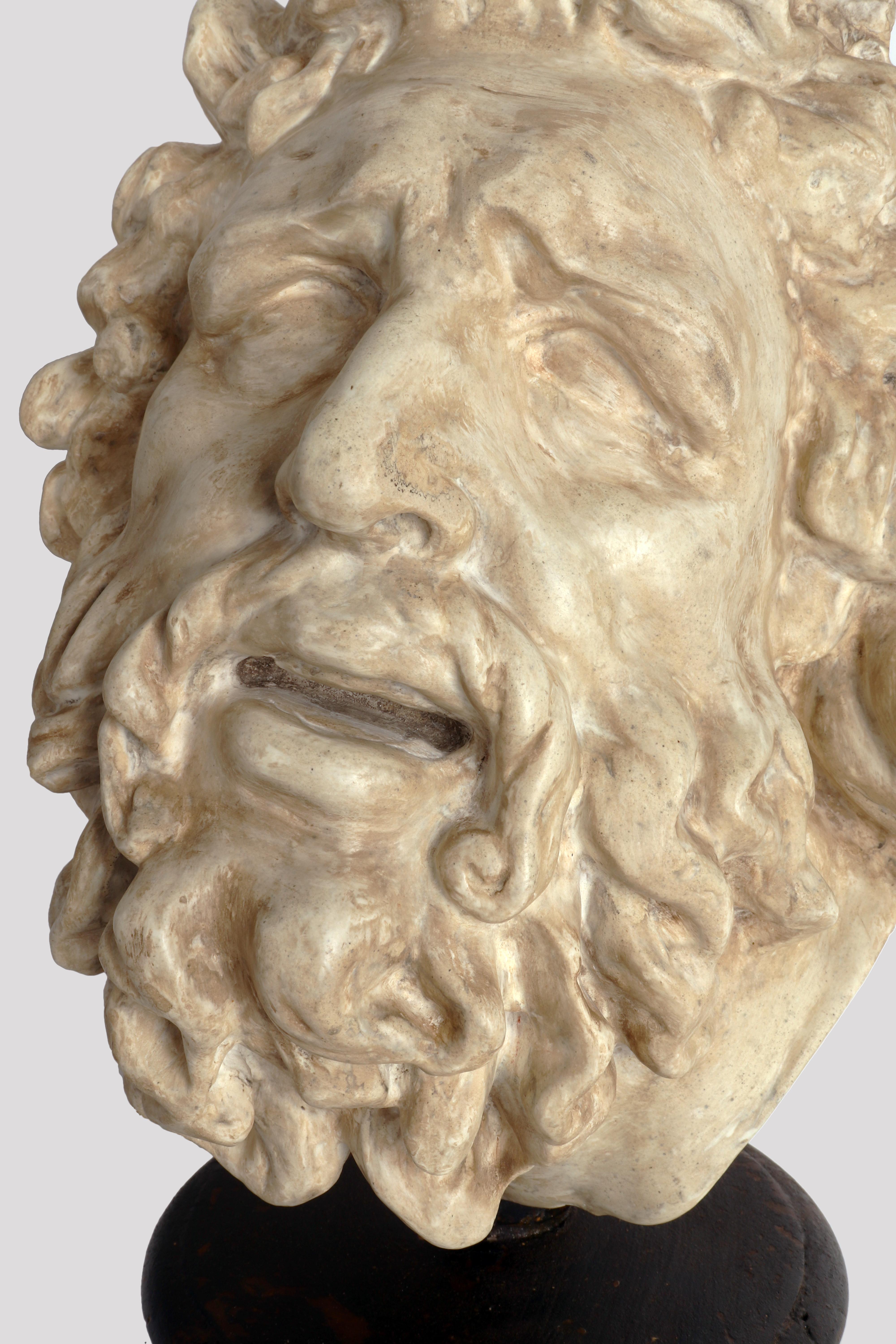 Academic Cast Depicting Laoconte Head, Italy, 1880 For Sale 2