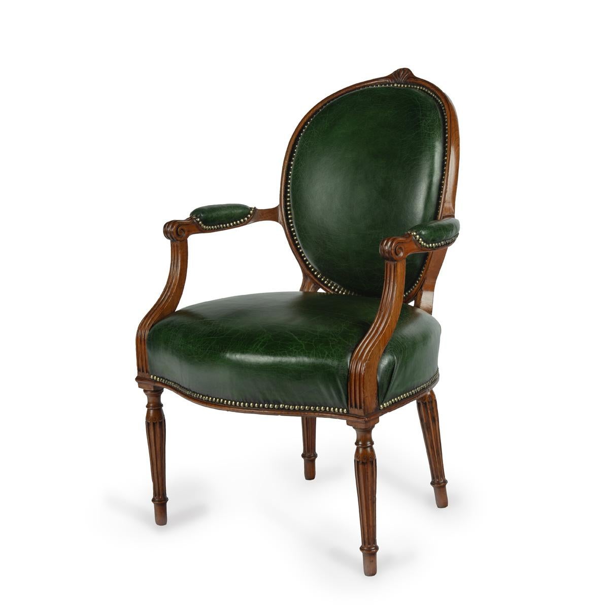 Un sillón del periodo Adam de la suite hecha para el duque de Newcastle en Clumber Estilo Adán en venta