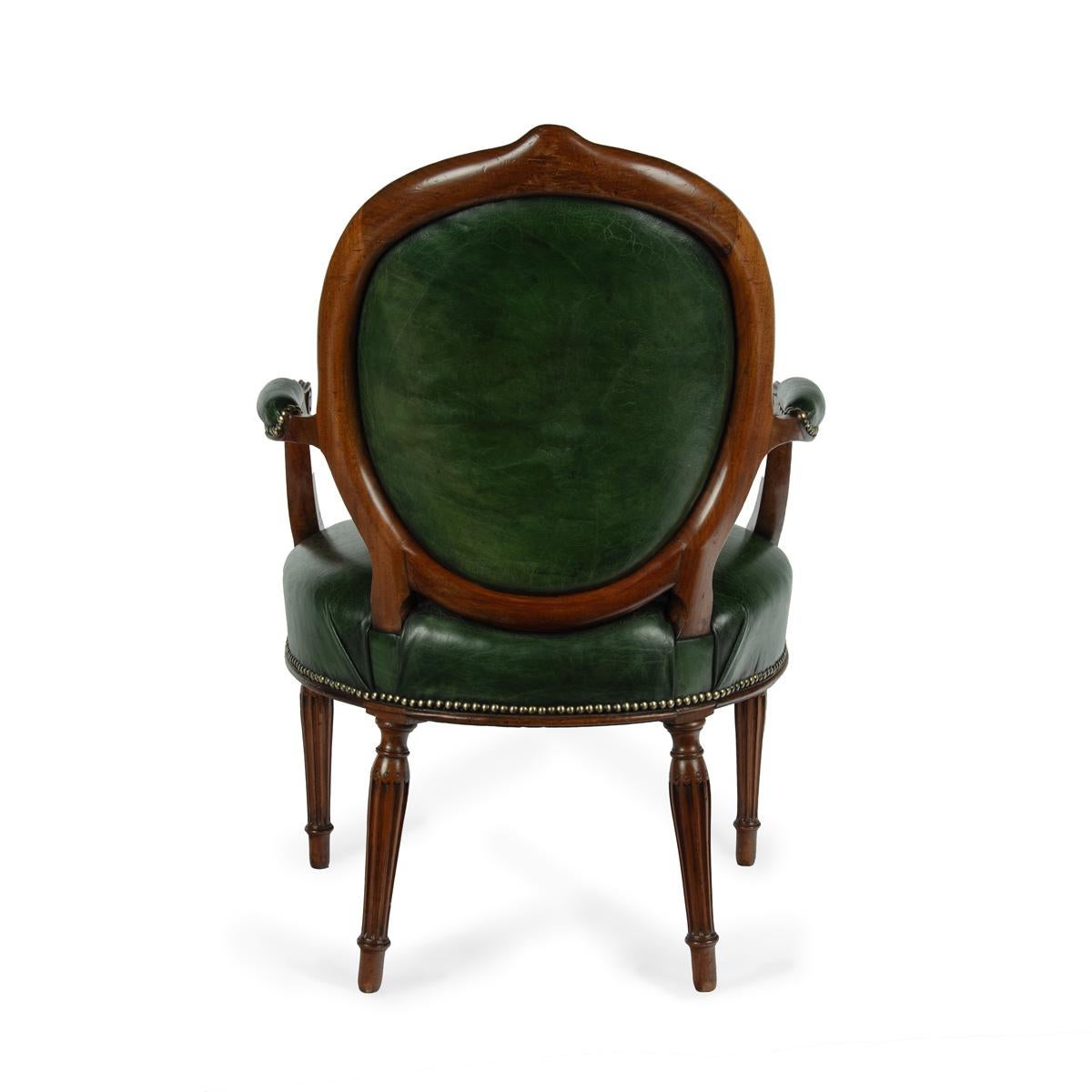 Un sillón del periodo Adam de la suite hecha para el duque de Newcastle en Clumber siglo XVIII en venta