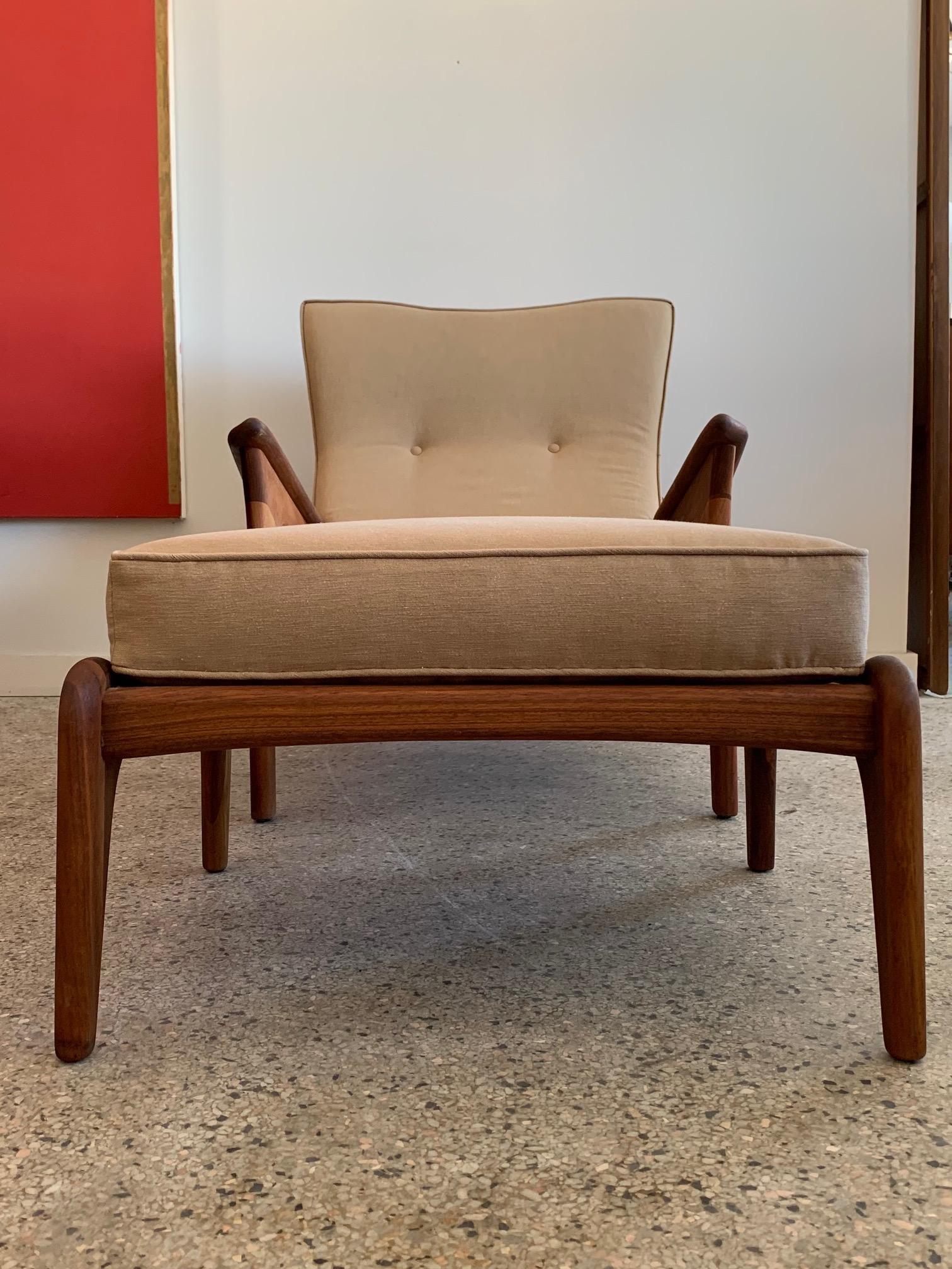 Adrian Pearsall Lounge Chair and Ottoman in Walnut 5
