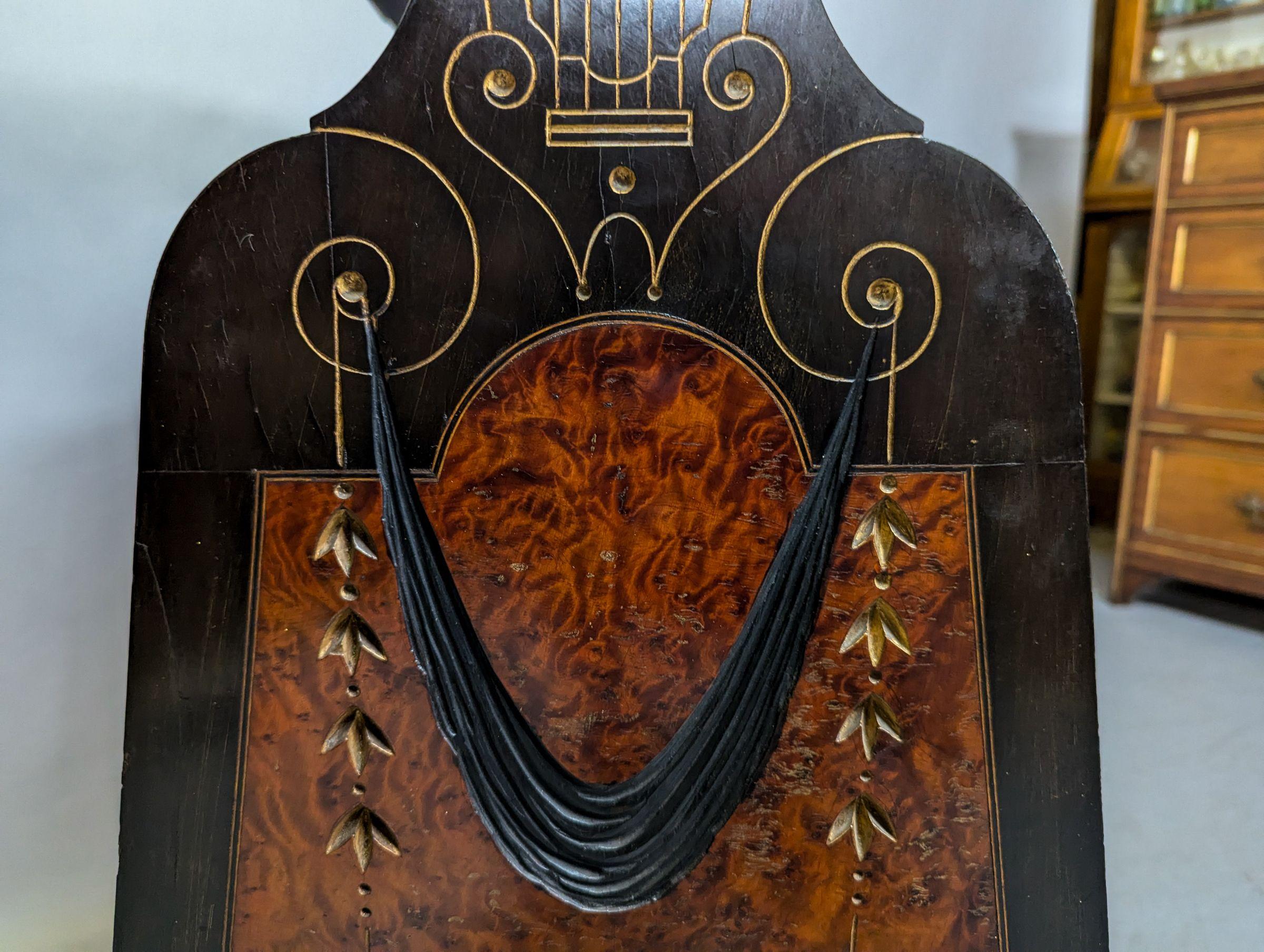 An Aesthetic Movement Amboyna and Ebonized Music Cabinet with gilt decoration For Sale 7