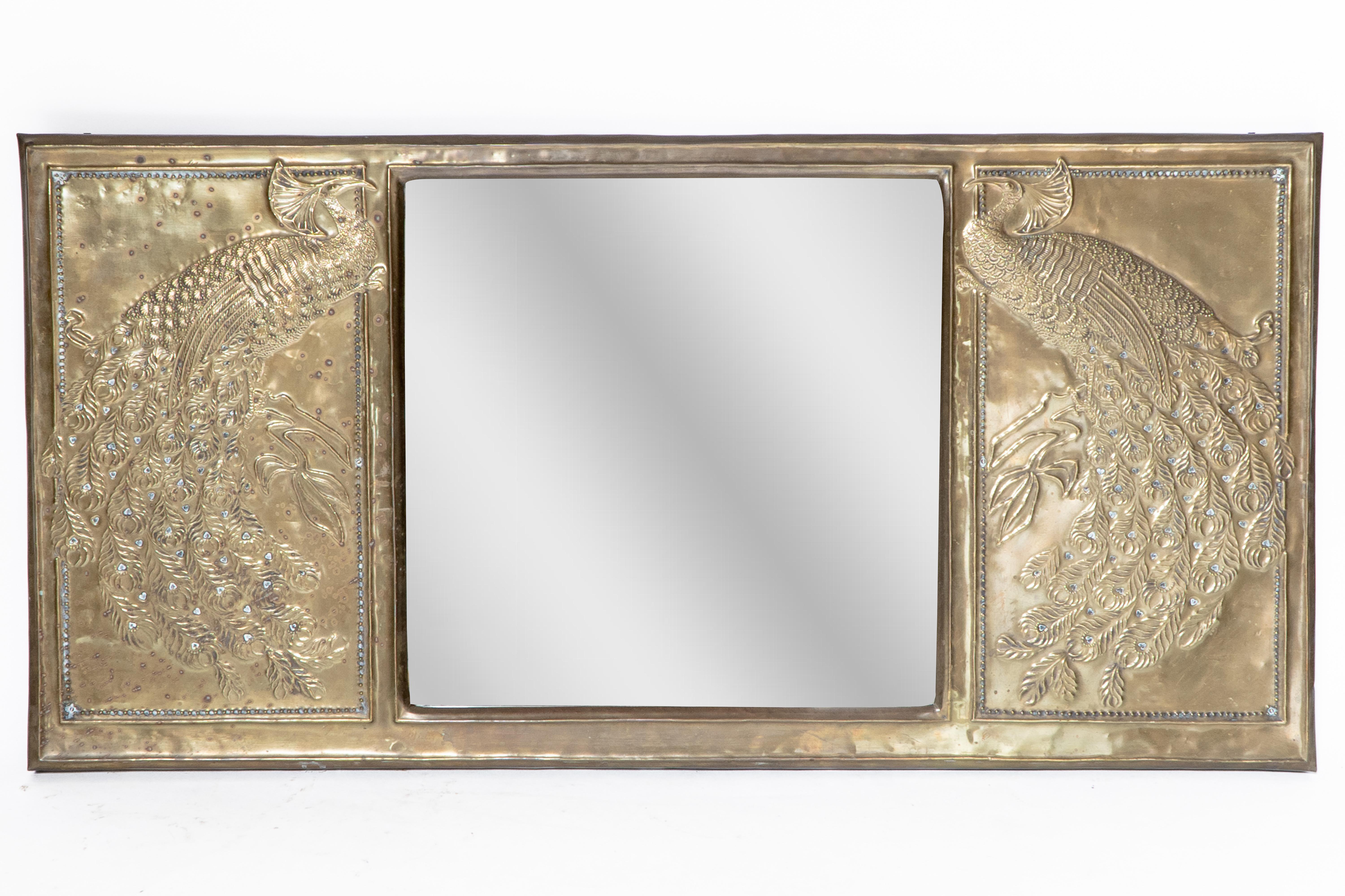 vintage peacock mirror