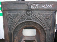 Aesthetic Movement Fireplace with Stylised Dragons & Repeating Sun Flowers