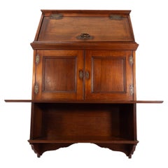 E W Godwin, Edwards & Roberts attr, An Aesthetic Movement set of Walnut shelves.