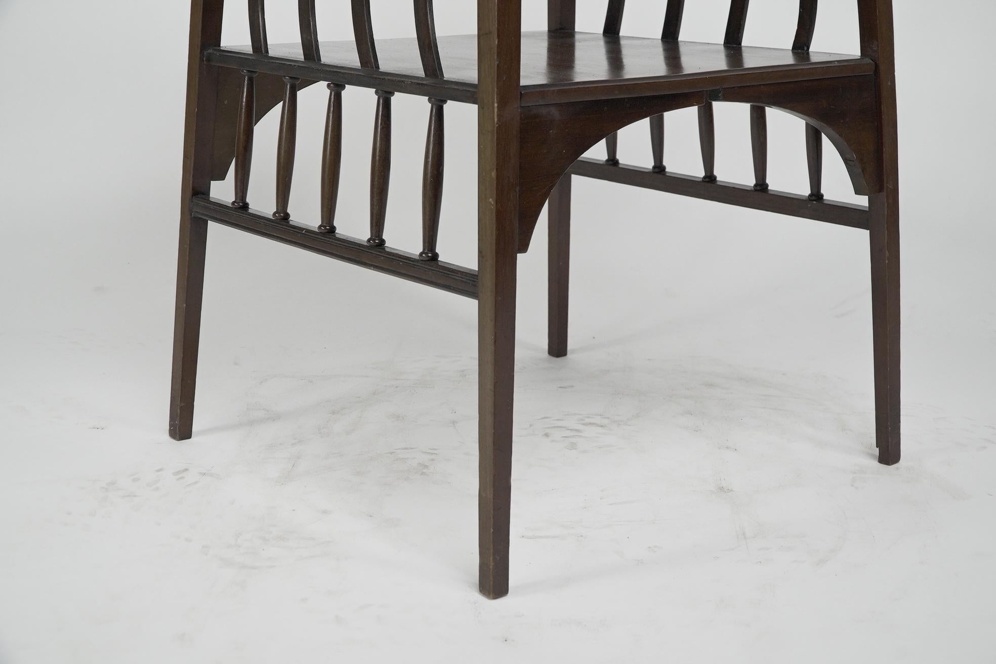 Liberty & Co An Aesthetic Movement Walnut side table with a touch of Art Nouveau For Sale 9
