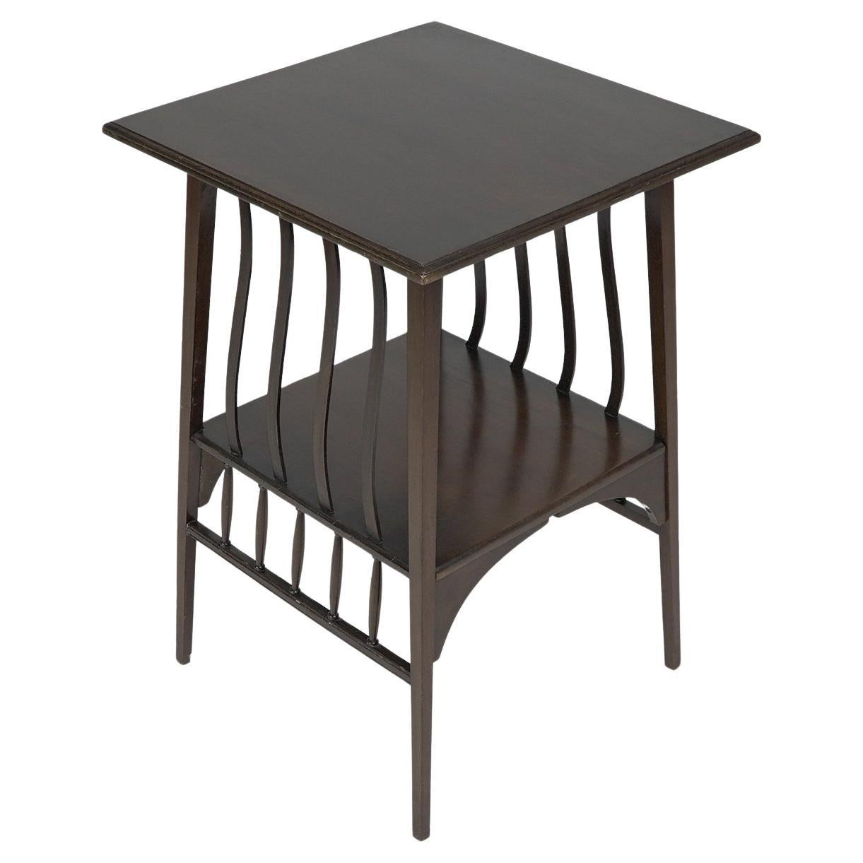 Liberty & Co An Aesthetic Movement Walnut side table with a touch of Art Nouveau For Sale