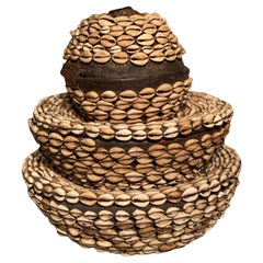 An African decorated Basket