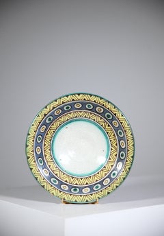 Ciotola in ceramica africanista di Pierre De Verclos Nabeul Tunisia 1930