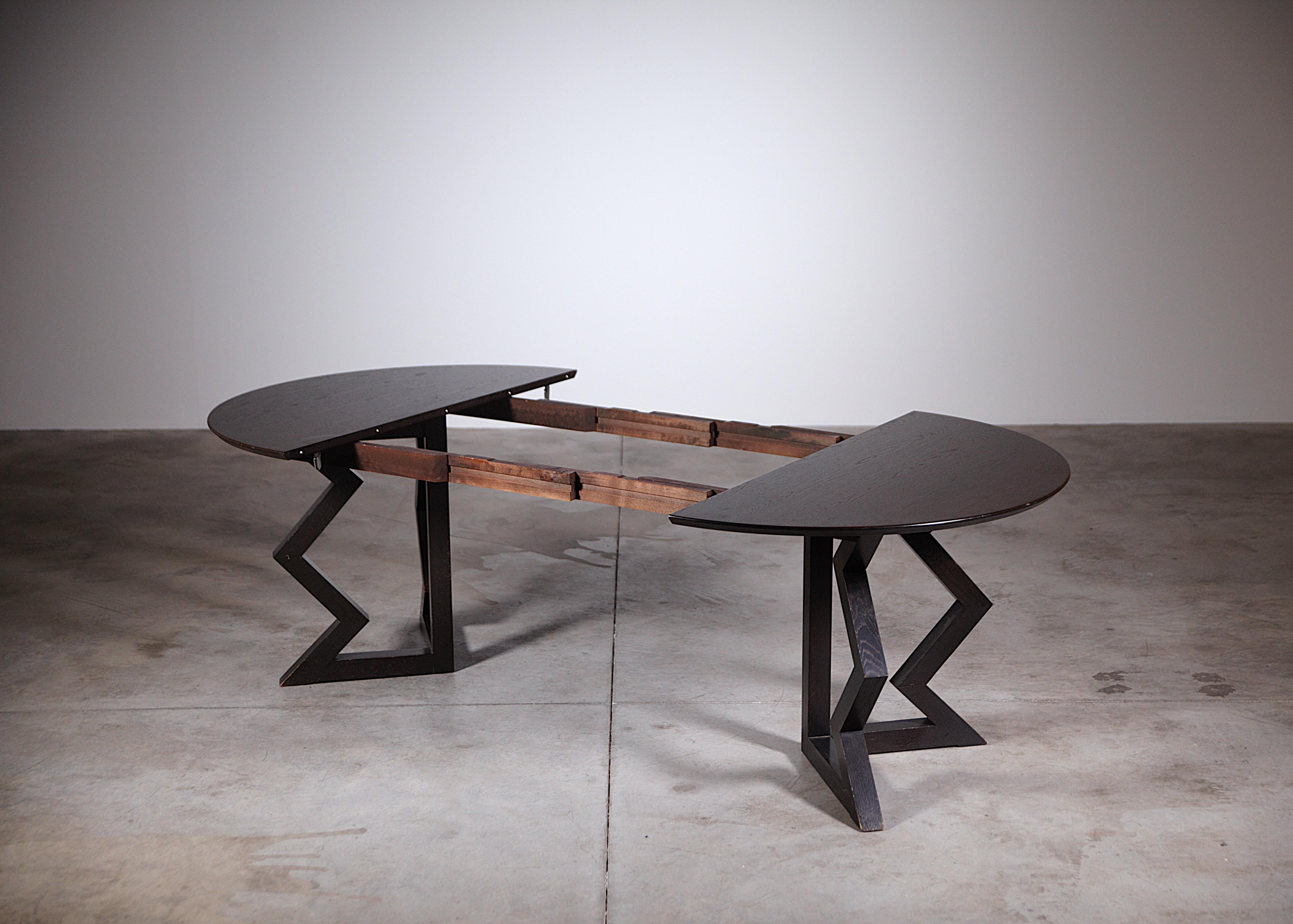 Table de salle à manger africainiste d'Artelano France, années 1990 en vente 9