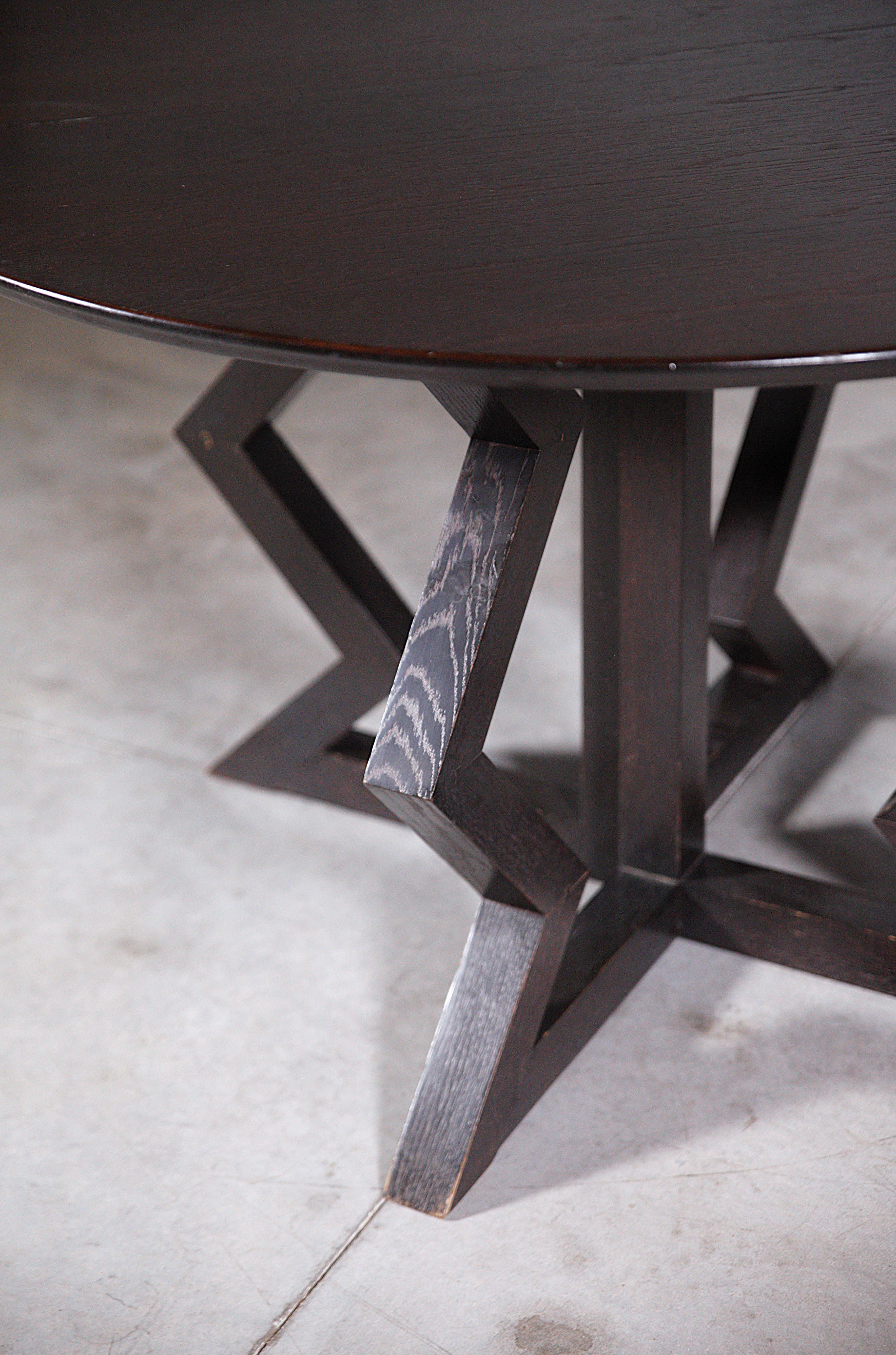 Table de salle à manger africainiste d'Artelano France, années 1990 en vente 3