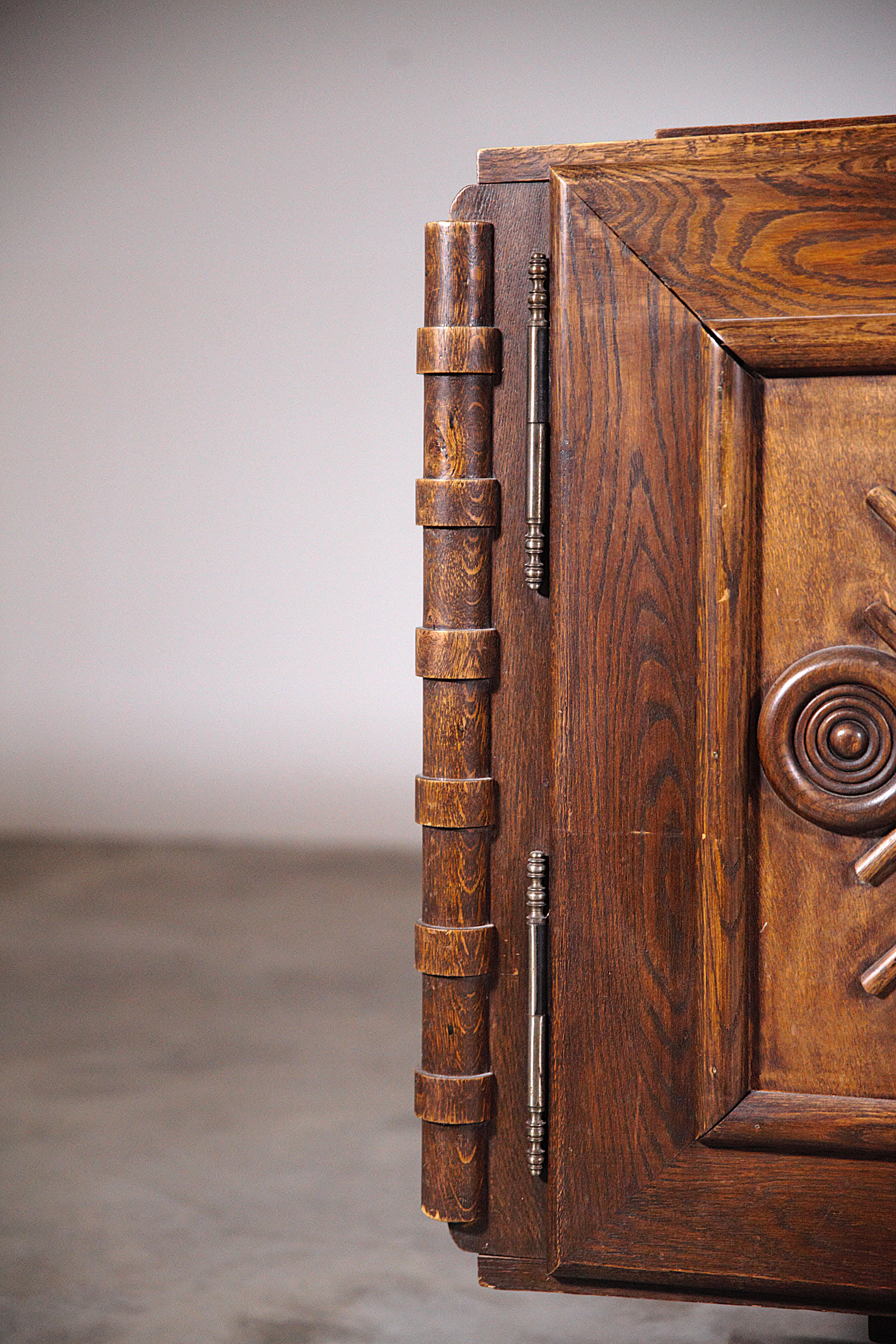 Bois Buffet africaniste France 1950 en vente