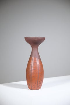 An Africanist Vase by Accolay Pottery France 1960s