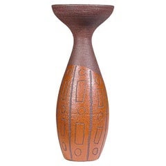 An Africanist Vase by Accolay Pottery France 1960s