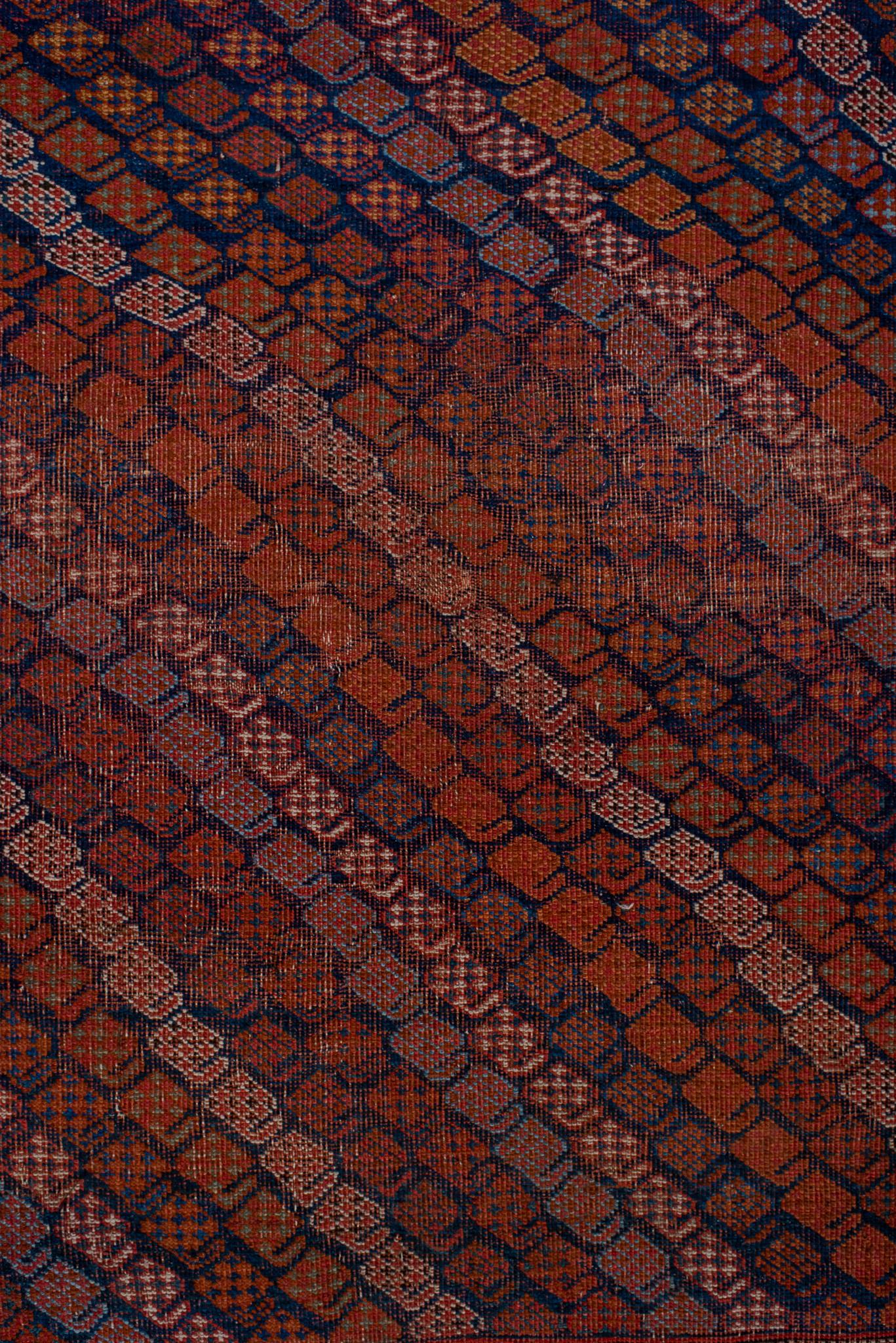 Ein Afschar-Teppich um 1930. Handgeknüpft und aus 100 % Wollgarn hergestellt.