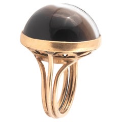 Anello in agata e oro giallo