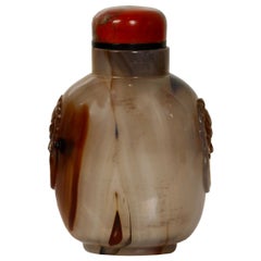 Agate Snuff Bottle Chinese, Qing Dynasty