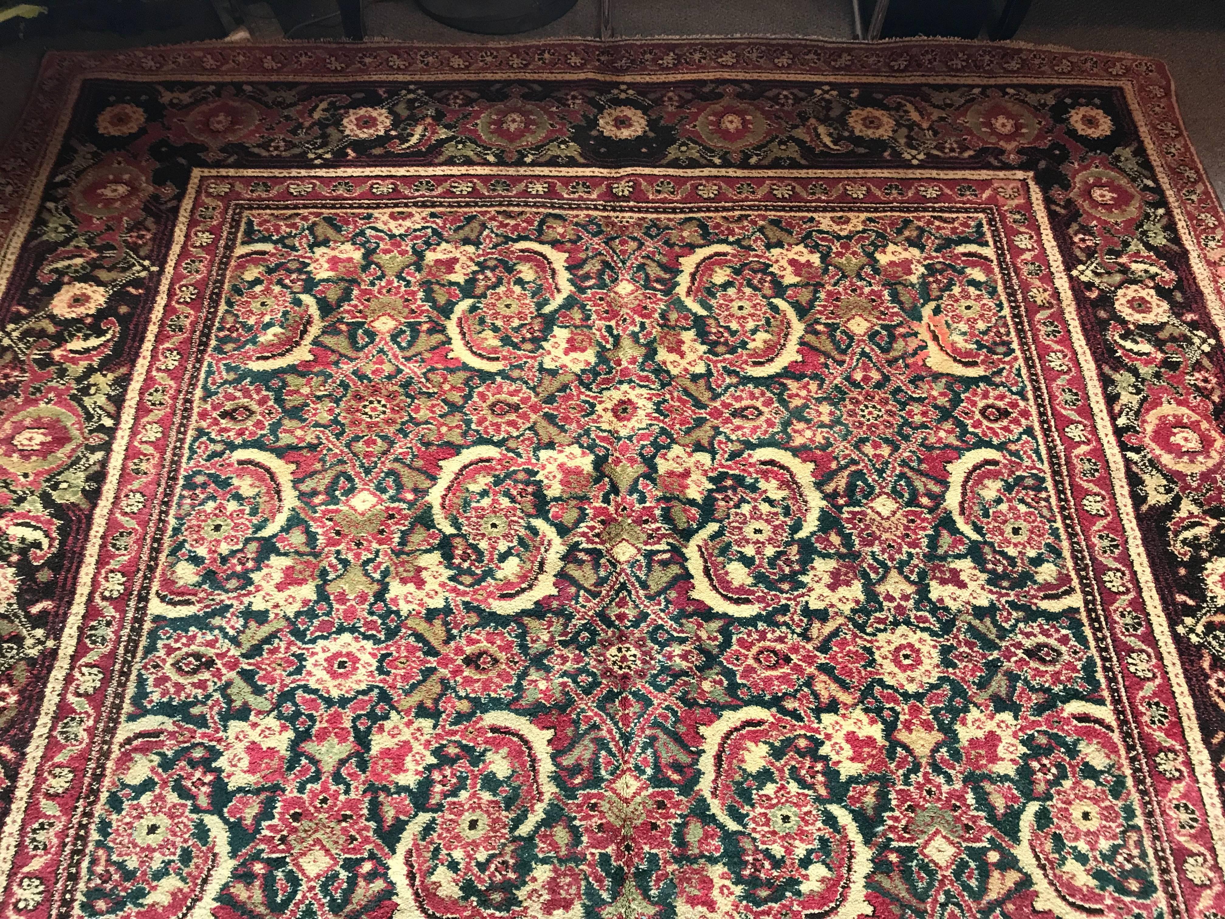 Agra 19th Century Carpet Rug 5