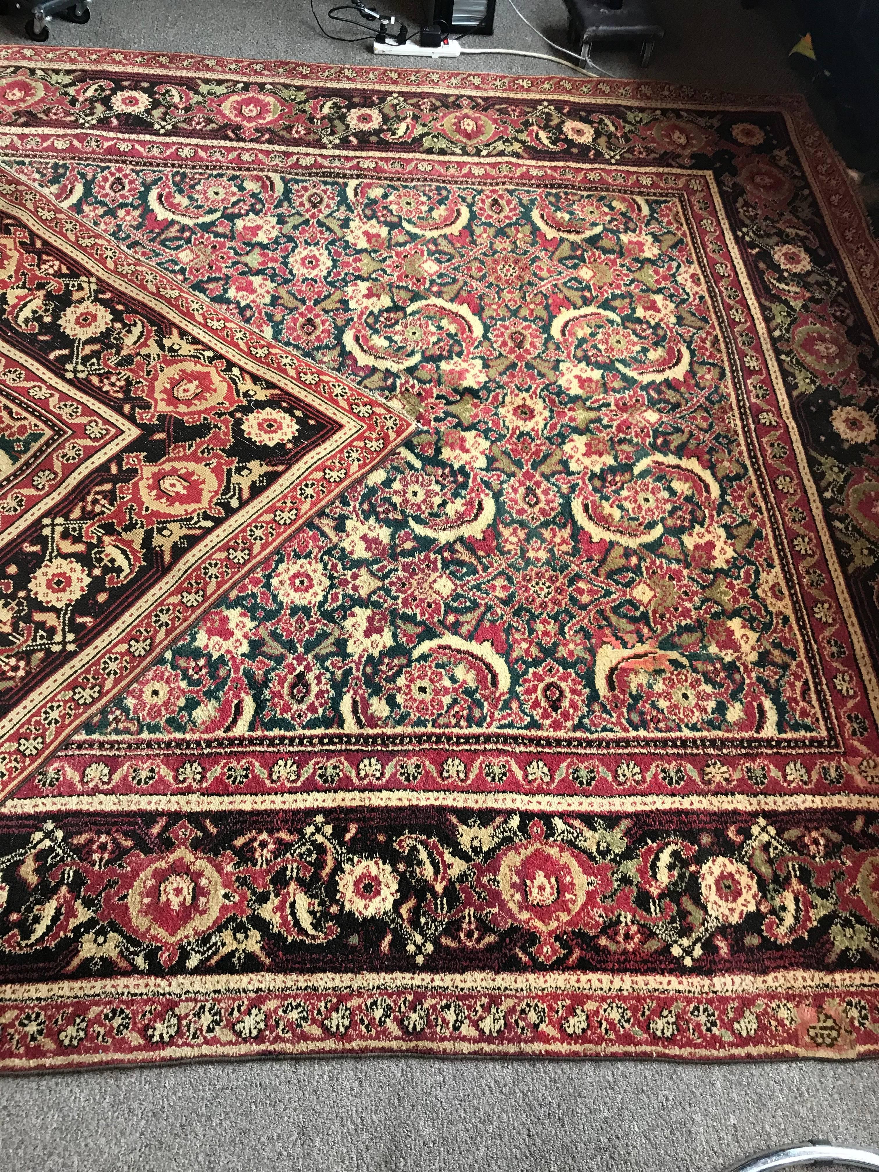 Agra 19th Century Carpet Rug 2