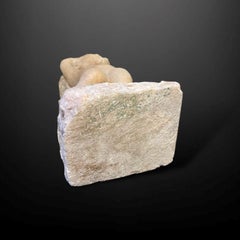 An alabaster relief memorial figure