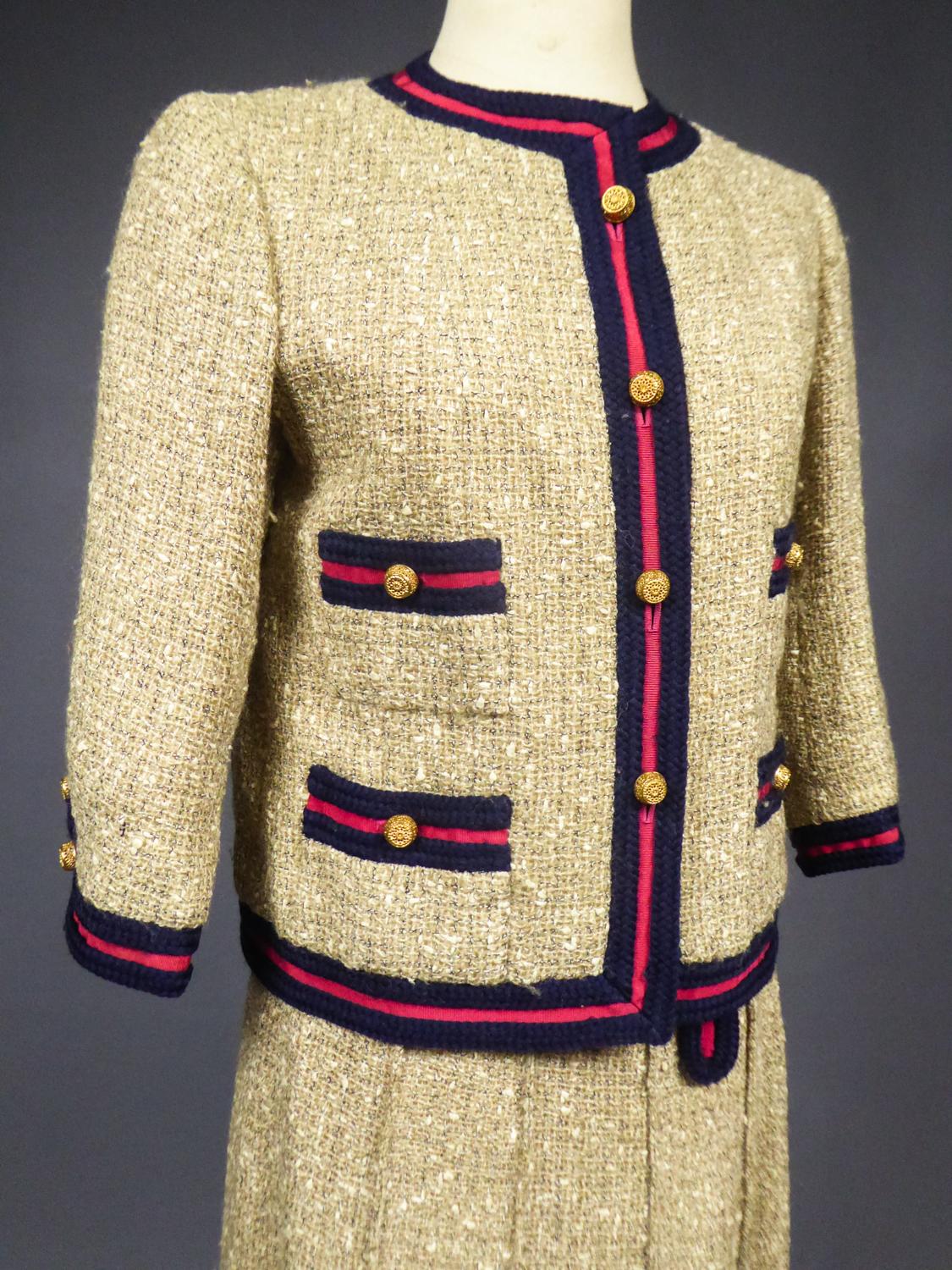 A Gabrielle Chanel Haute Couture Skirt suit (attributed to) Spring Summer 1961 2