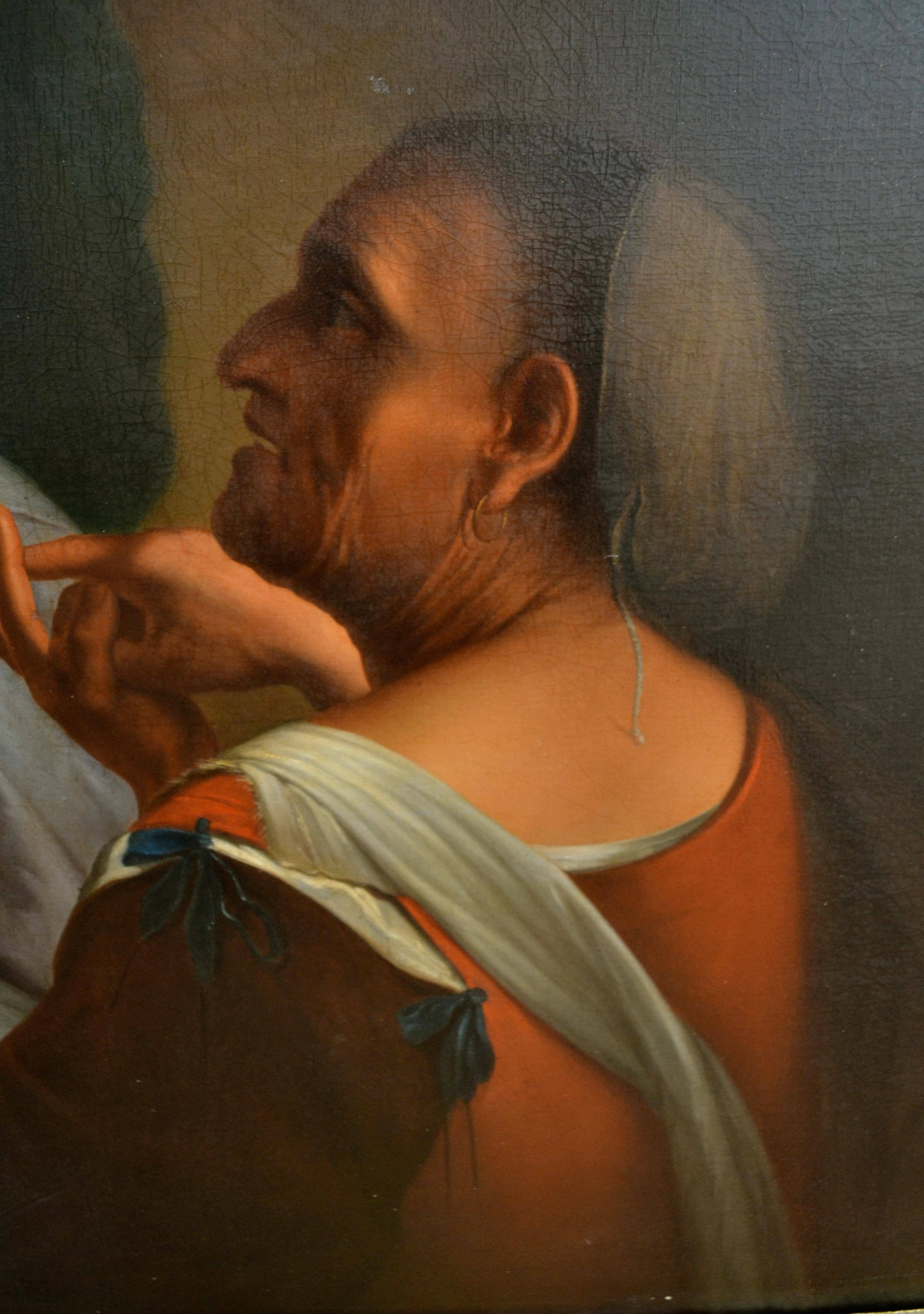 painting of woman breastfeeding a prisoner
