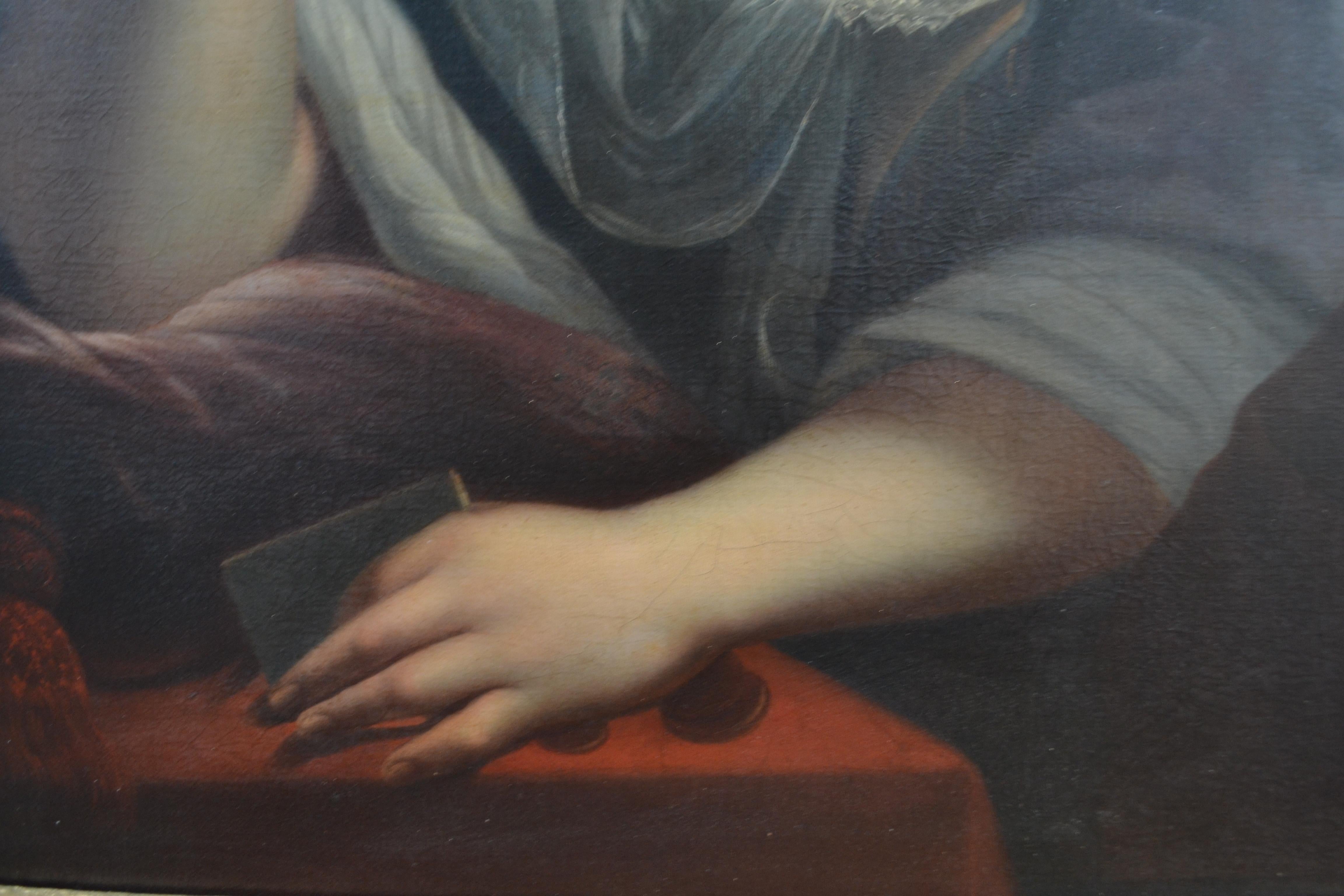 Pintura barroca italiana sobre la belleza y la vejez  atribuido a R. Manchetti Barroco en venta