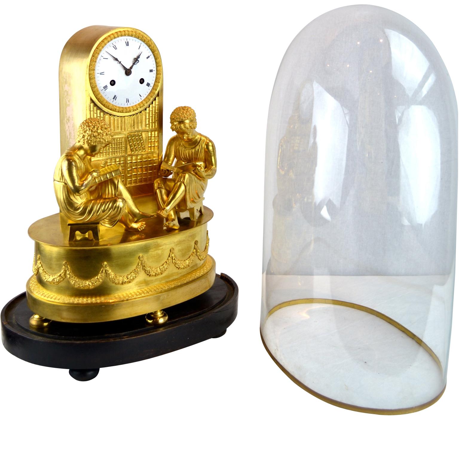 Allegorical French Empire Clock Referred to as 