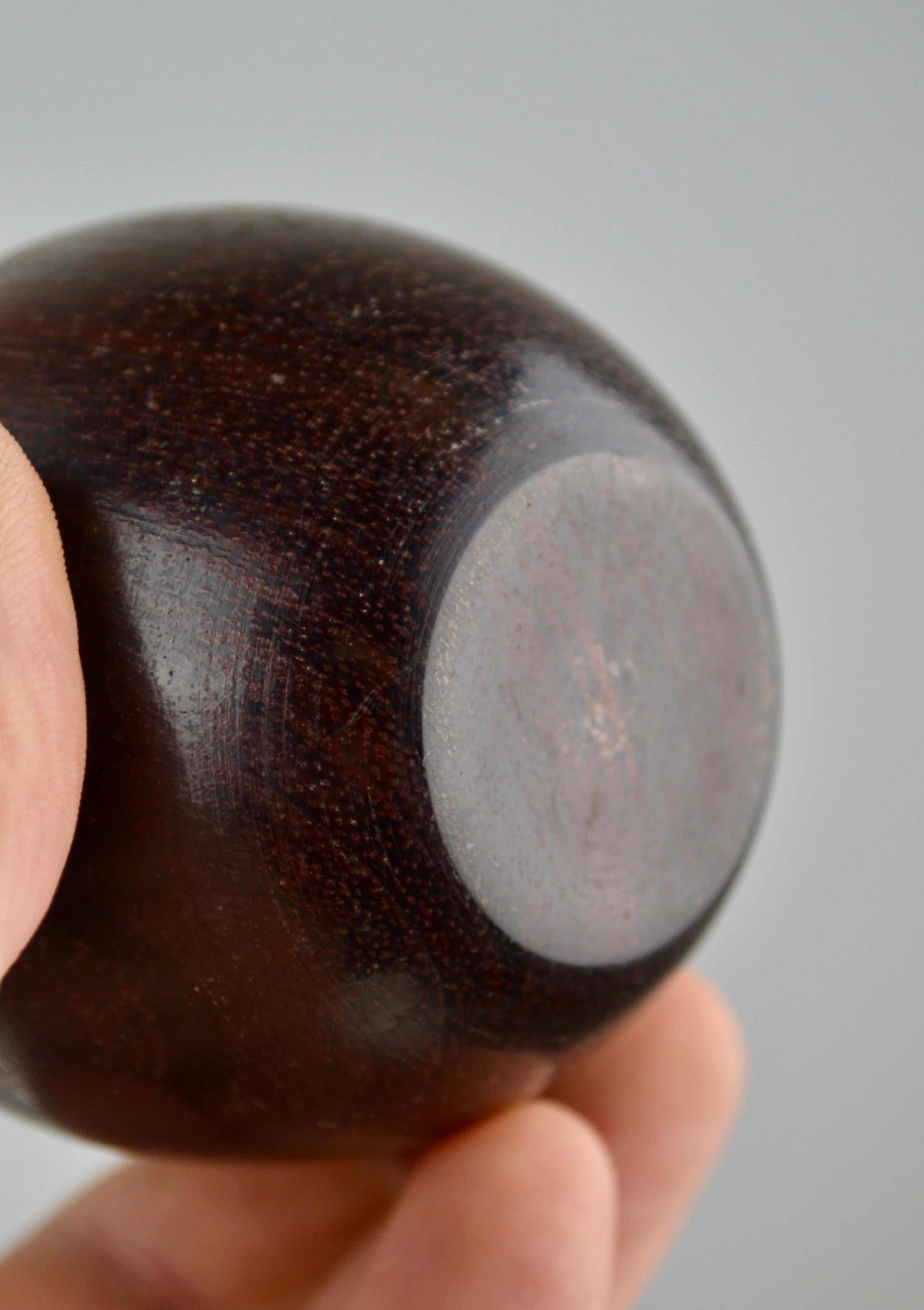 Un joyero de madera de amaranto - Forma de manzana - Francia años 70 finales del siglo XX en venta