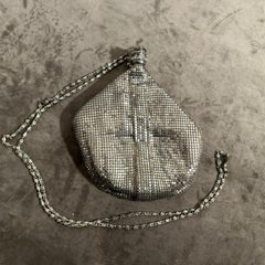 An Amazing 1950s Silver Metal Mesh Italian Evening Bag by Carla Carini