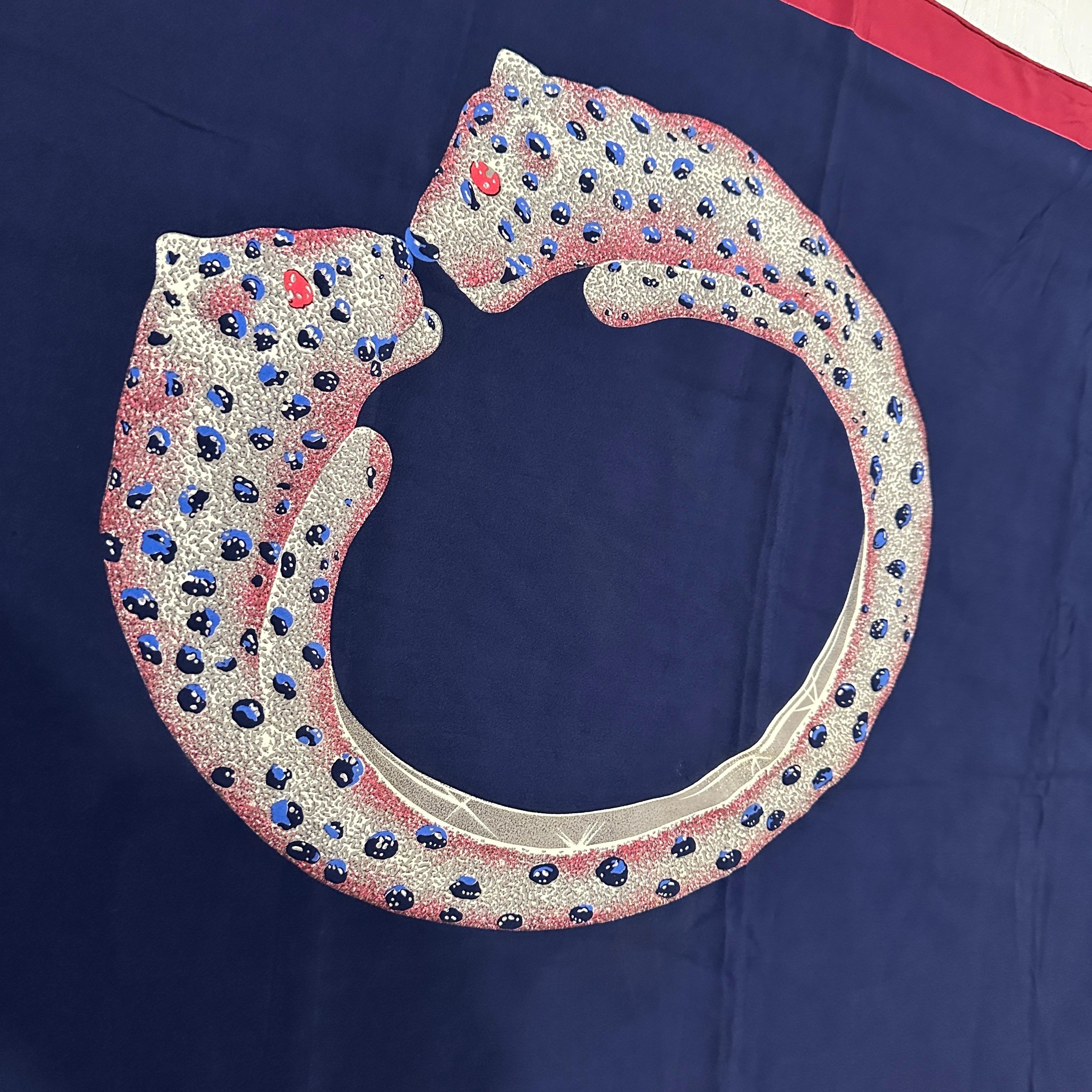 An Amazing 1990s Panther Ring Scarf by Cartier For Sale 5