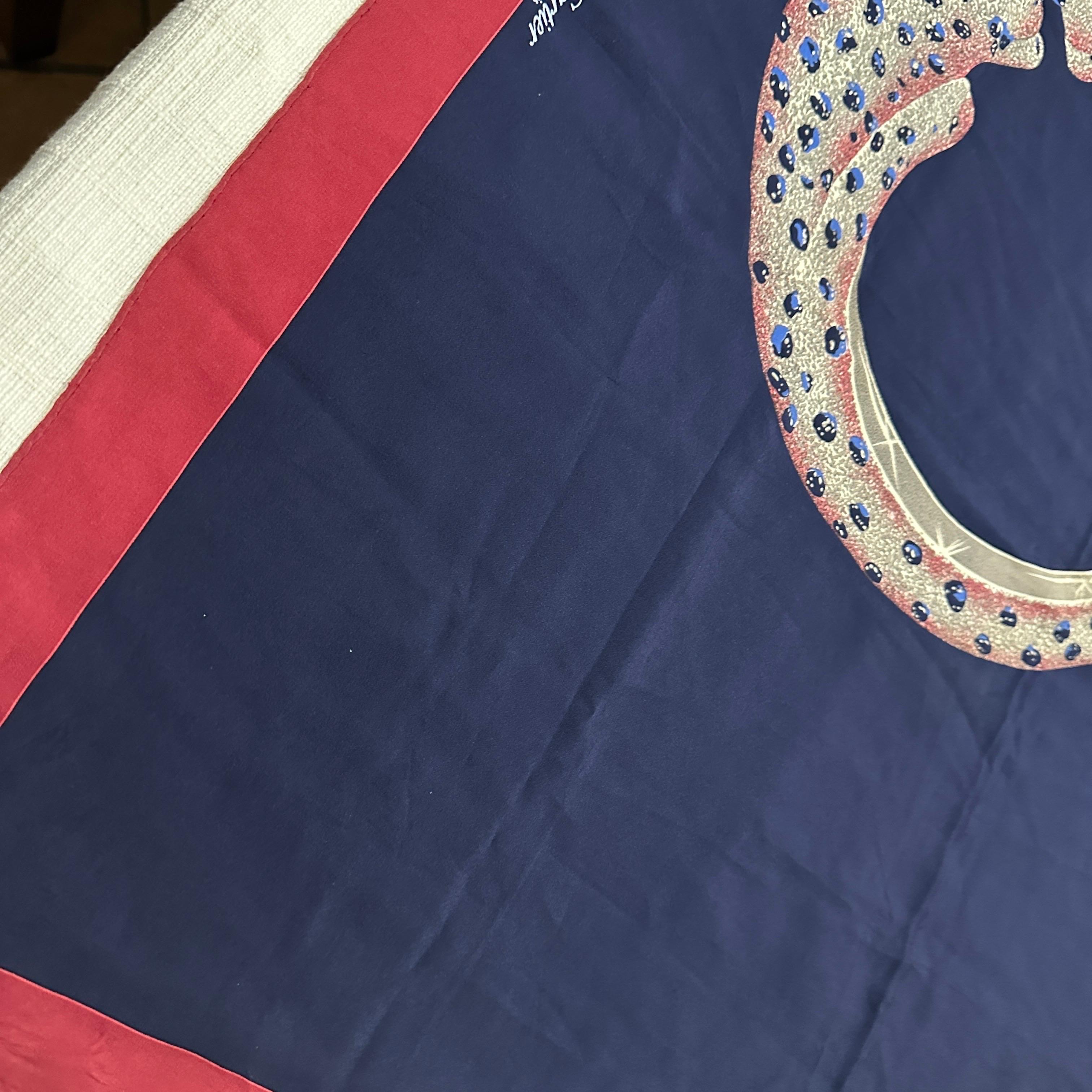 An Amazing 1990s Panther Ring Scarf by Cartier For Sale 1