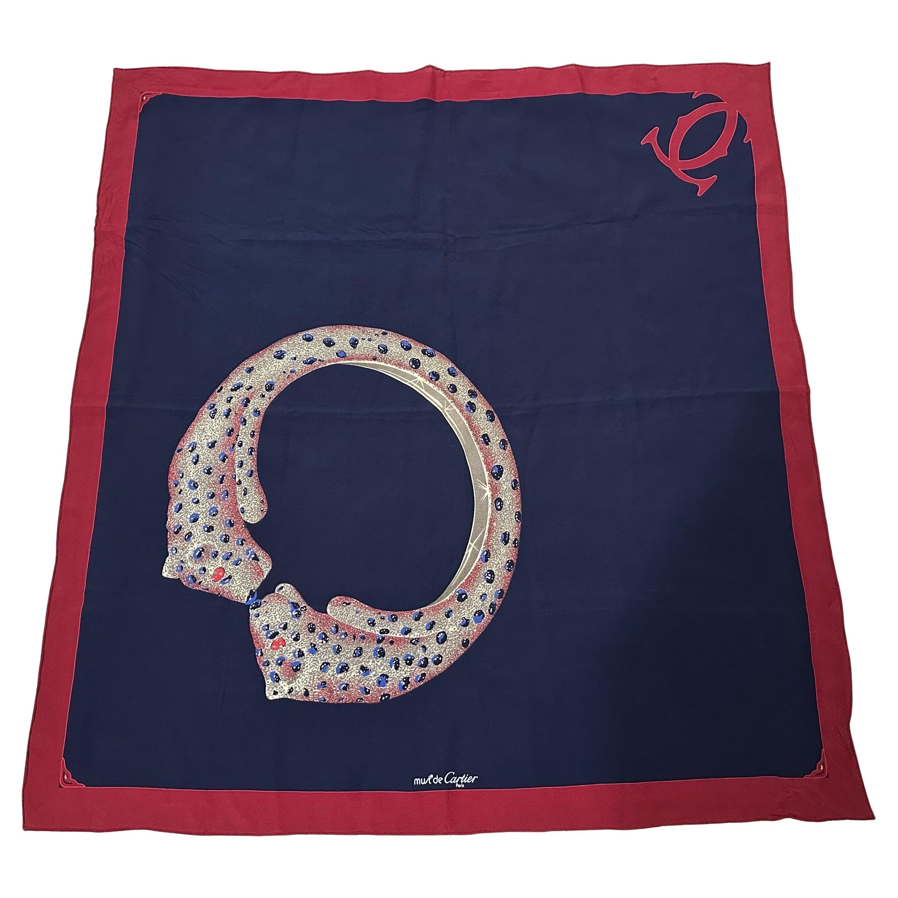 An Amazing 1990s Panther Ring Scarf by Cartier For Sale