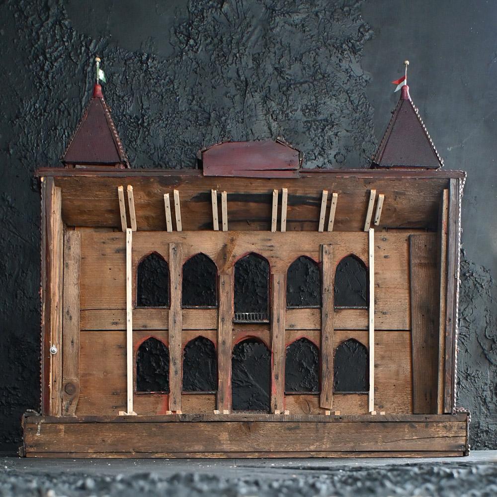 An amazing Early 20th century European Tramp art castle model 3