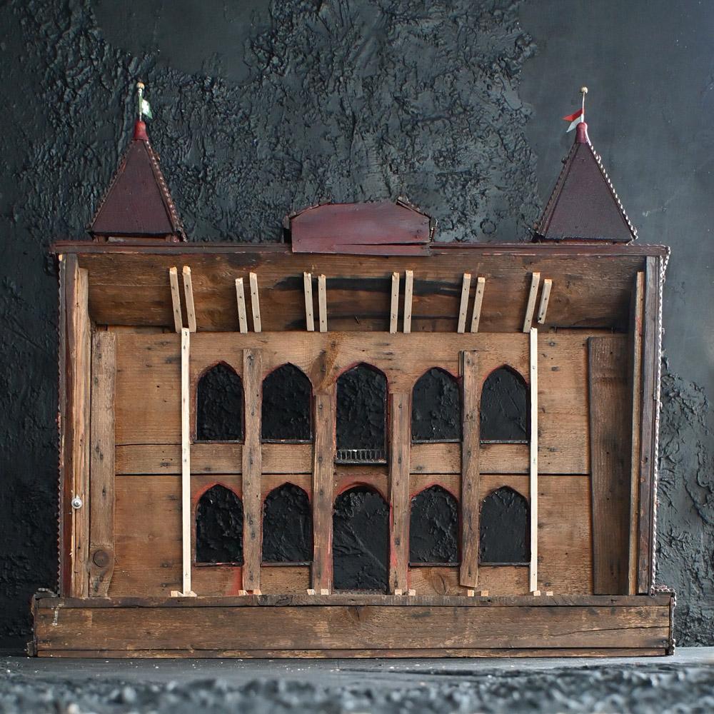 An amazing Early 20th century European Tramp art castle model  3